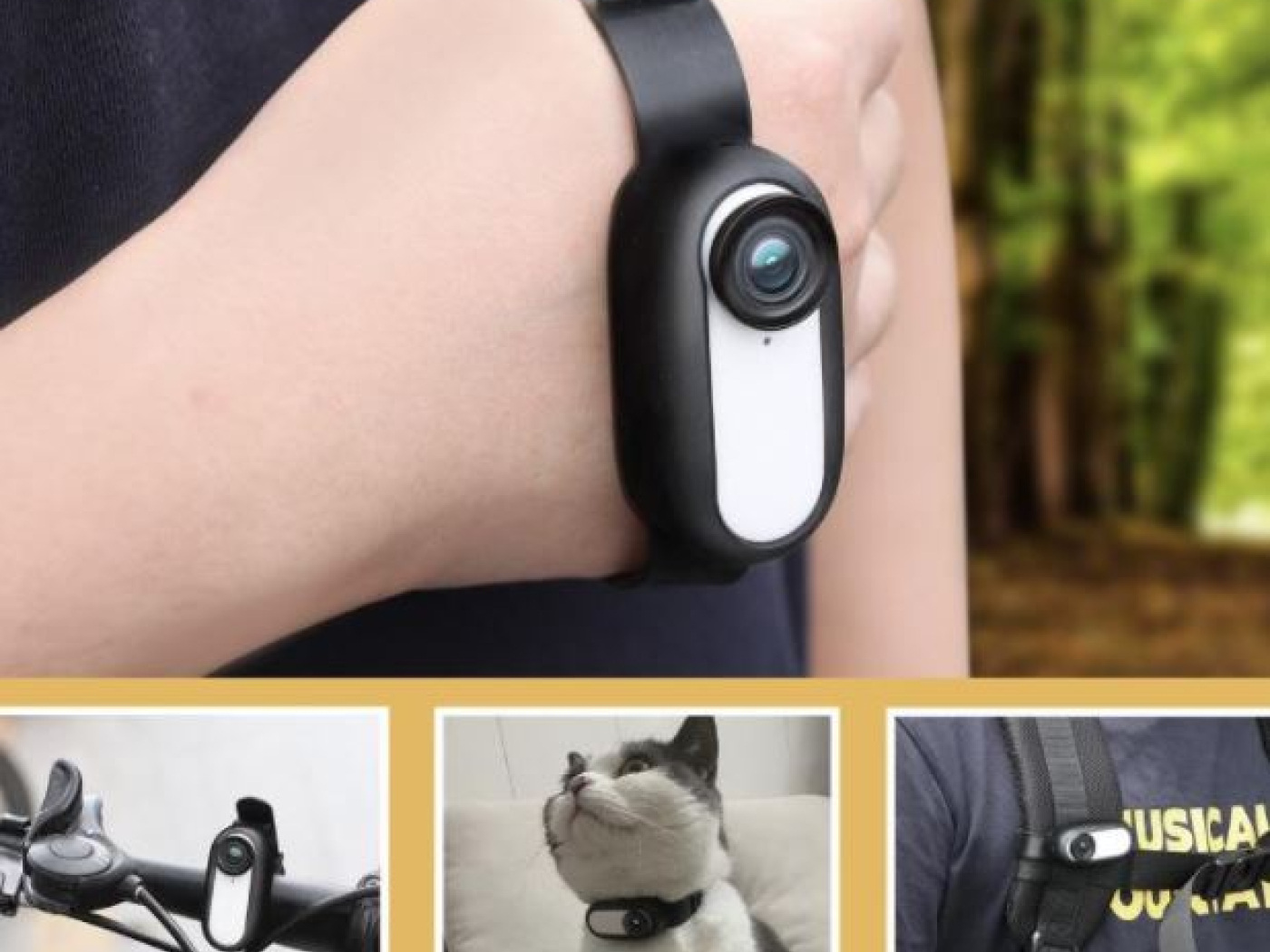 Silikonový kryt a popruh na kameru Insta360 Go 2