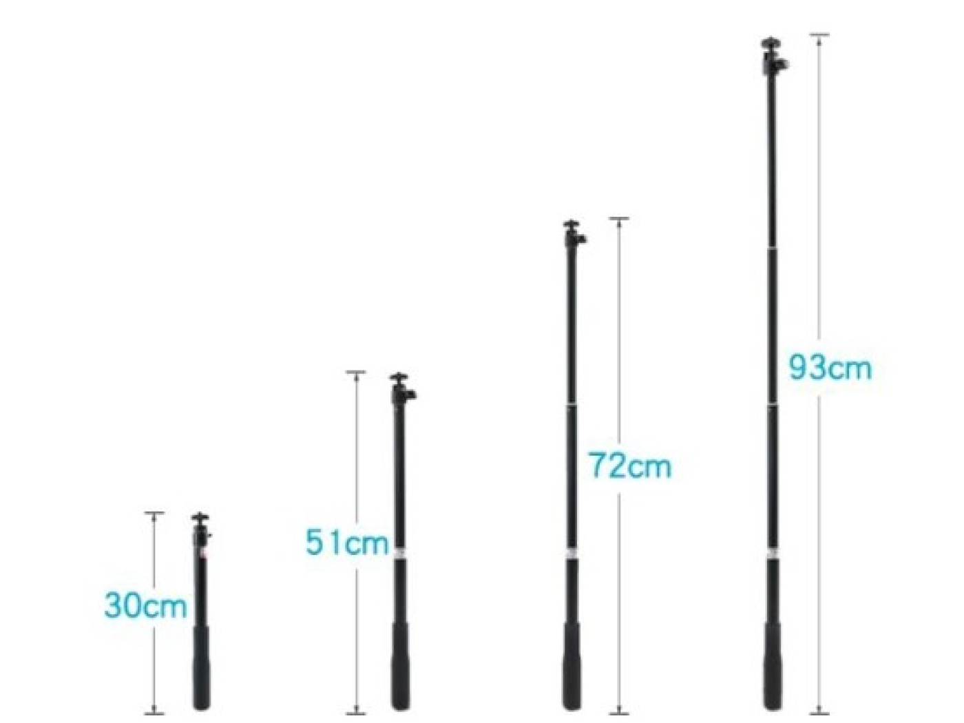 Selfie tyč na DJI Osmo Action / Action 2 / Osmo Action 3 / Osmo Action 4
