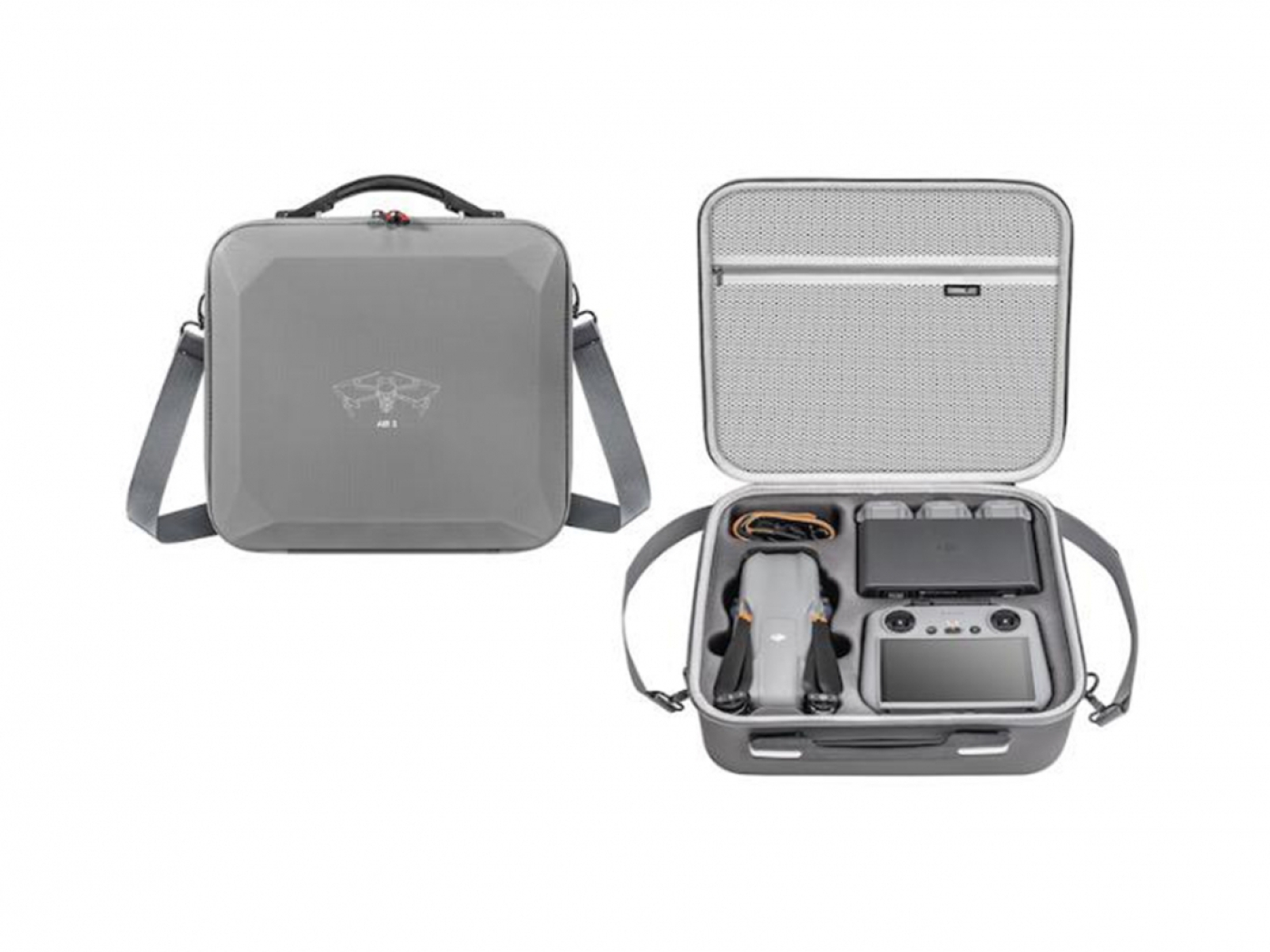 Šedé pouzdro s popruhem na dron DJI Air 3