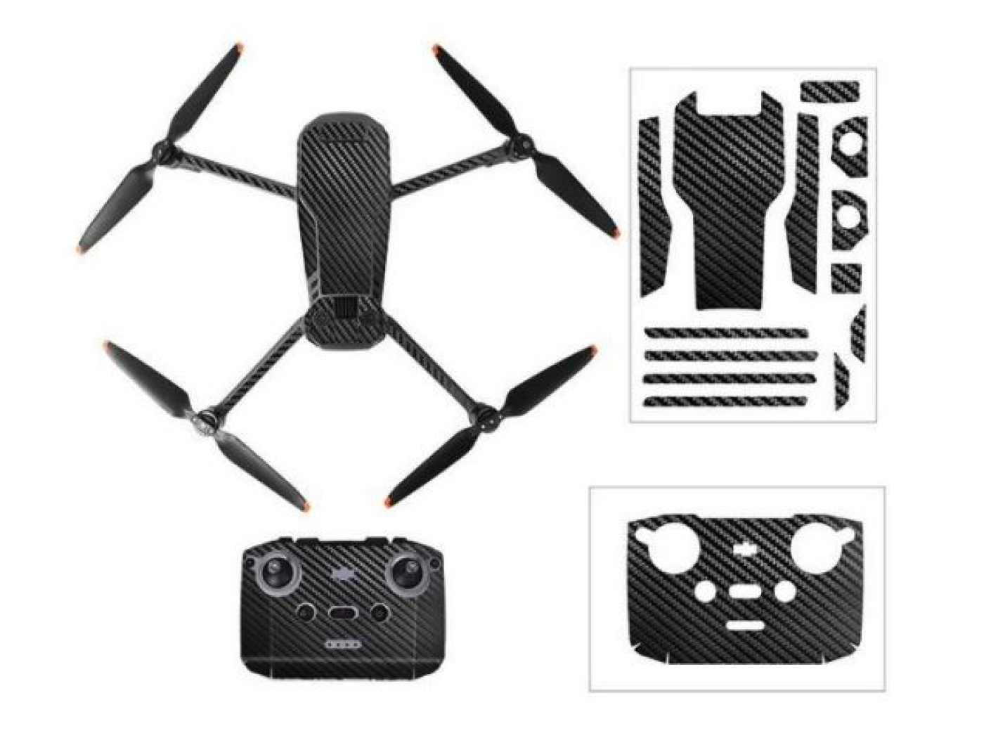 Černý polep na dron DJI Mavic 3