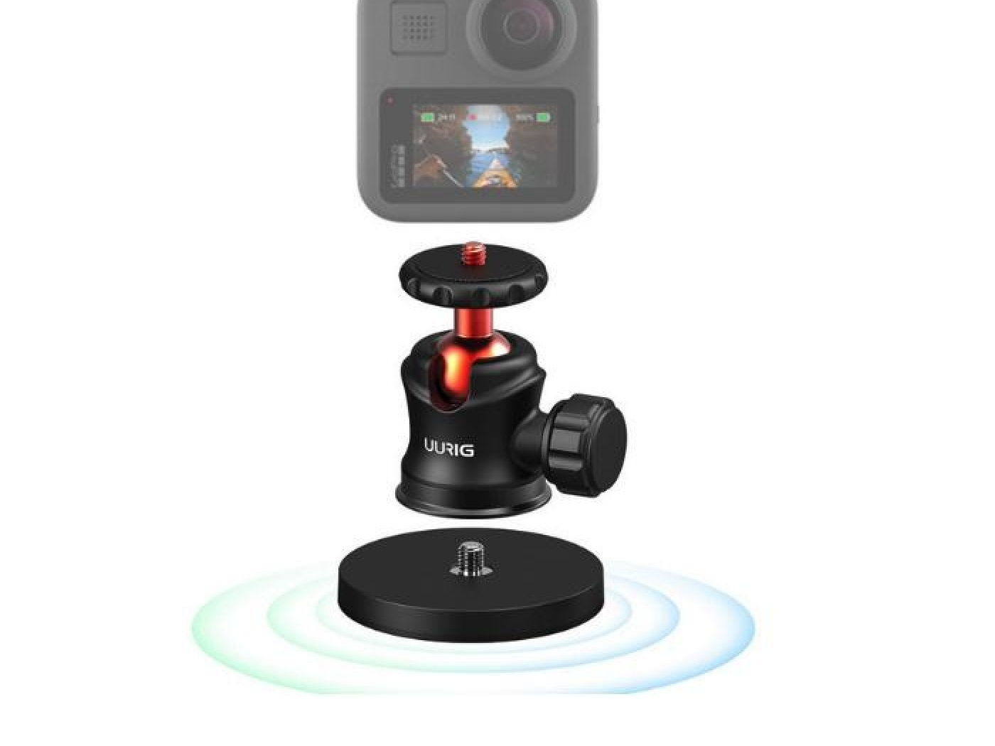 360° magnetický držák na akční kameru