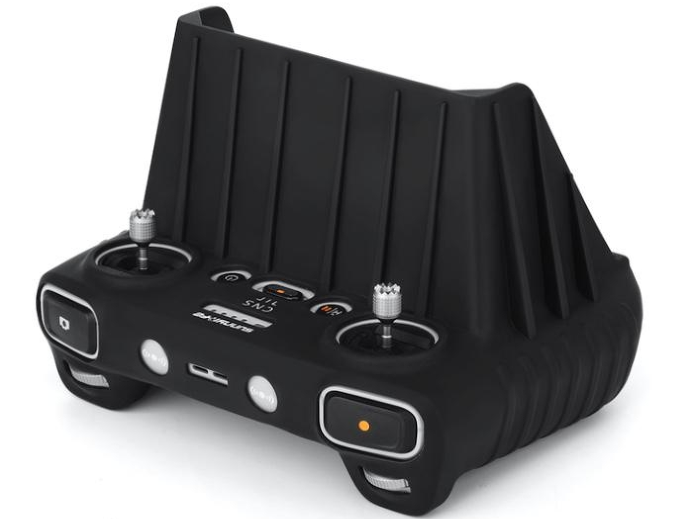 2v1 černý silikonový kryt a sluneční clona na DJI RC