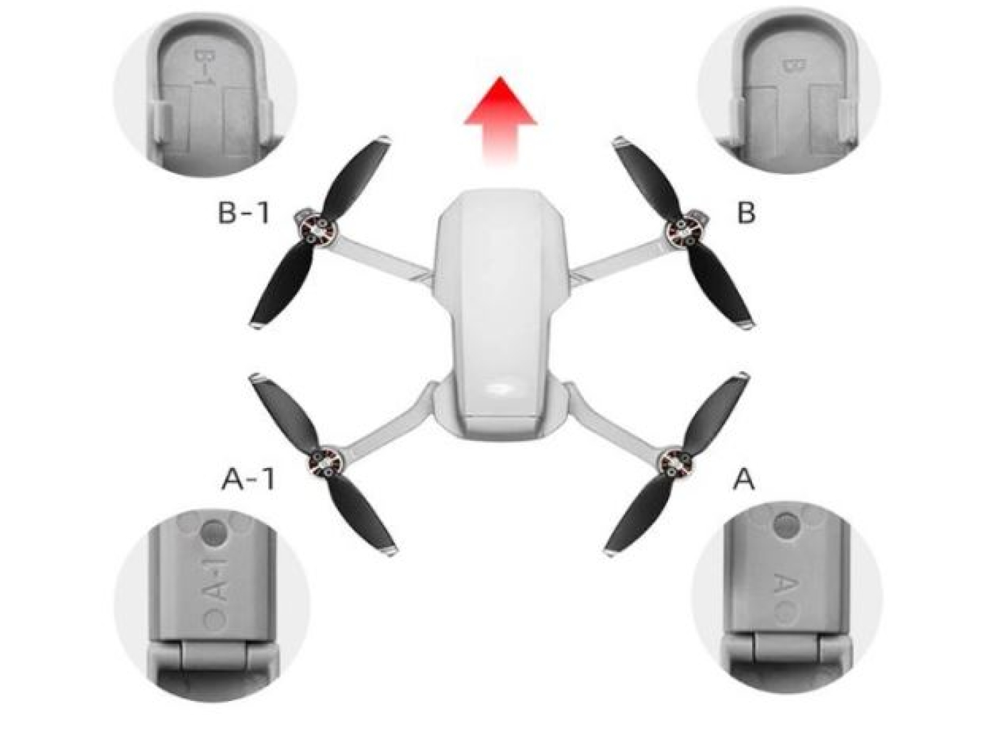 Skládací zvýšené přistávací nohy na DJI Mavic Mini