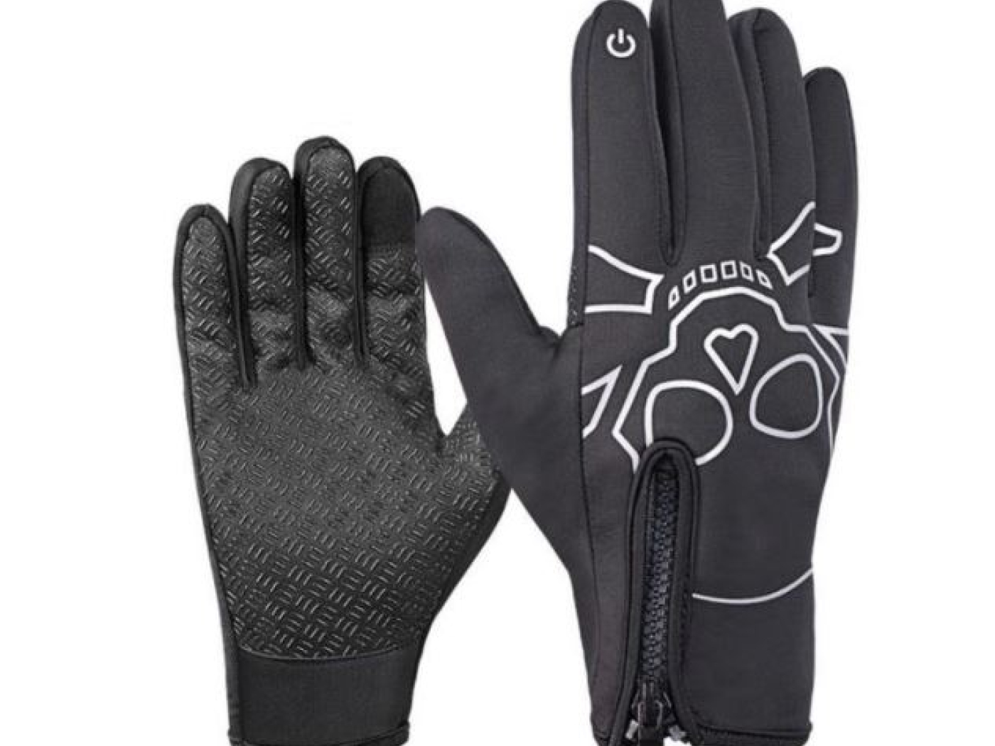 Černé fotografické rukavice (XXL)