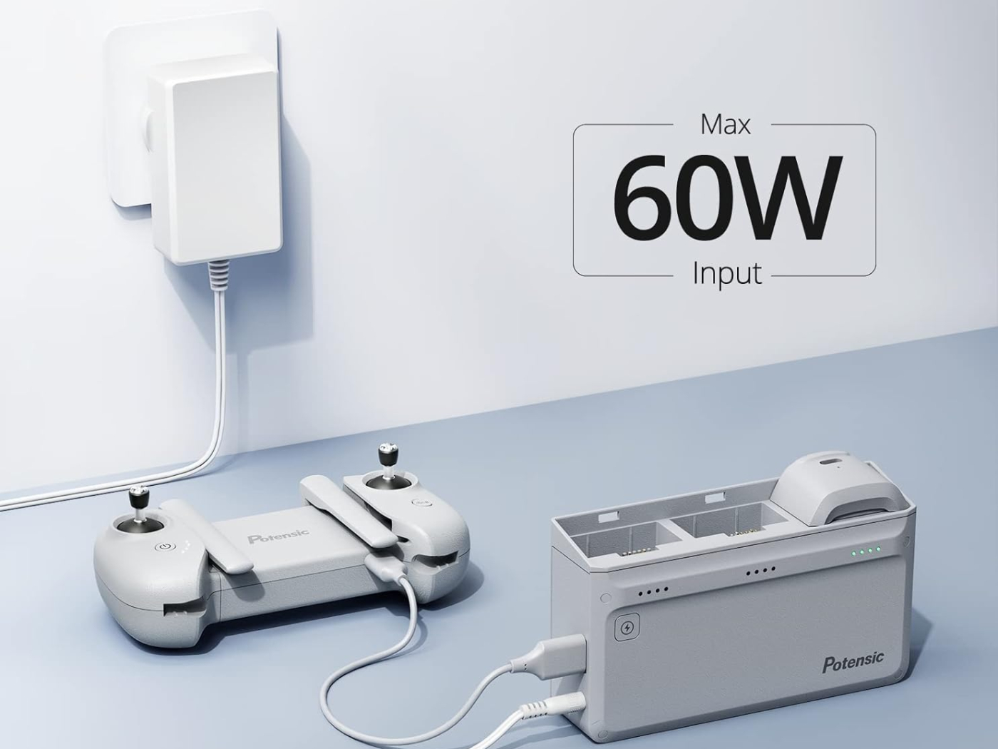 Potensic rychlonabíjecí stanice na tři baterie pro dron Atom 4K