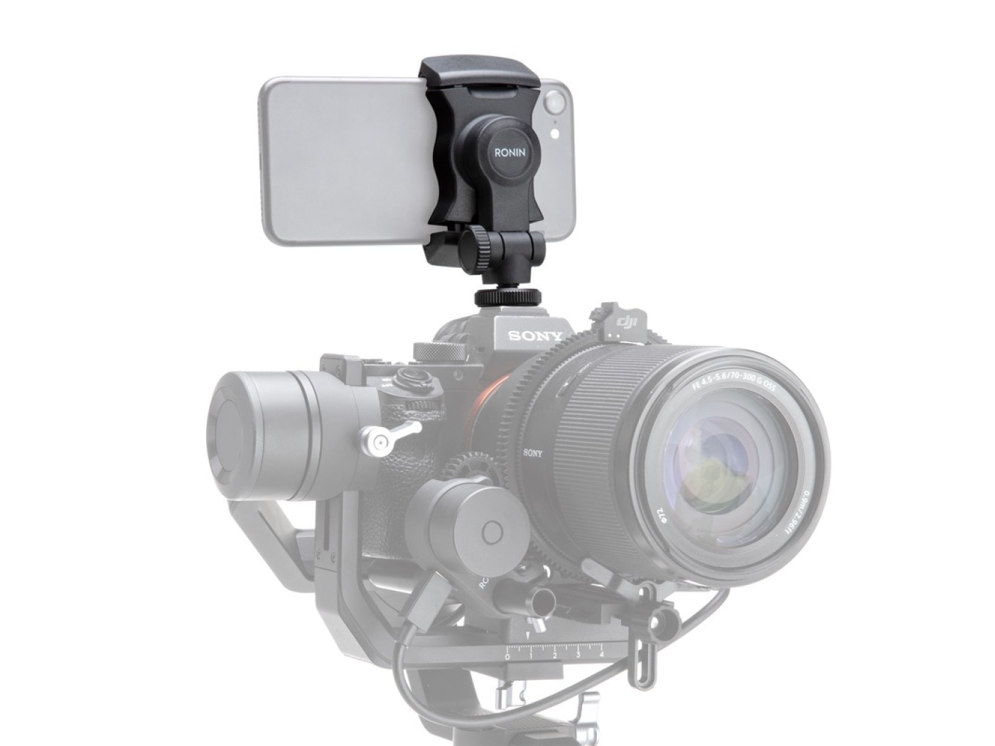 Držák telefonu na ruční stabilizátor kamery DJI Ronin-S/SC