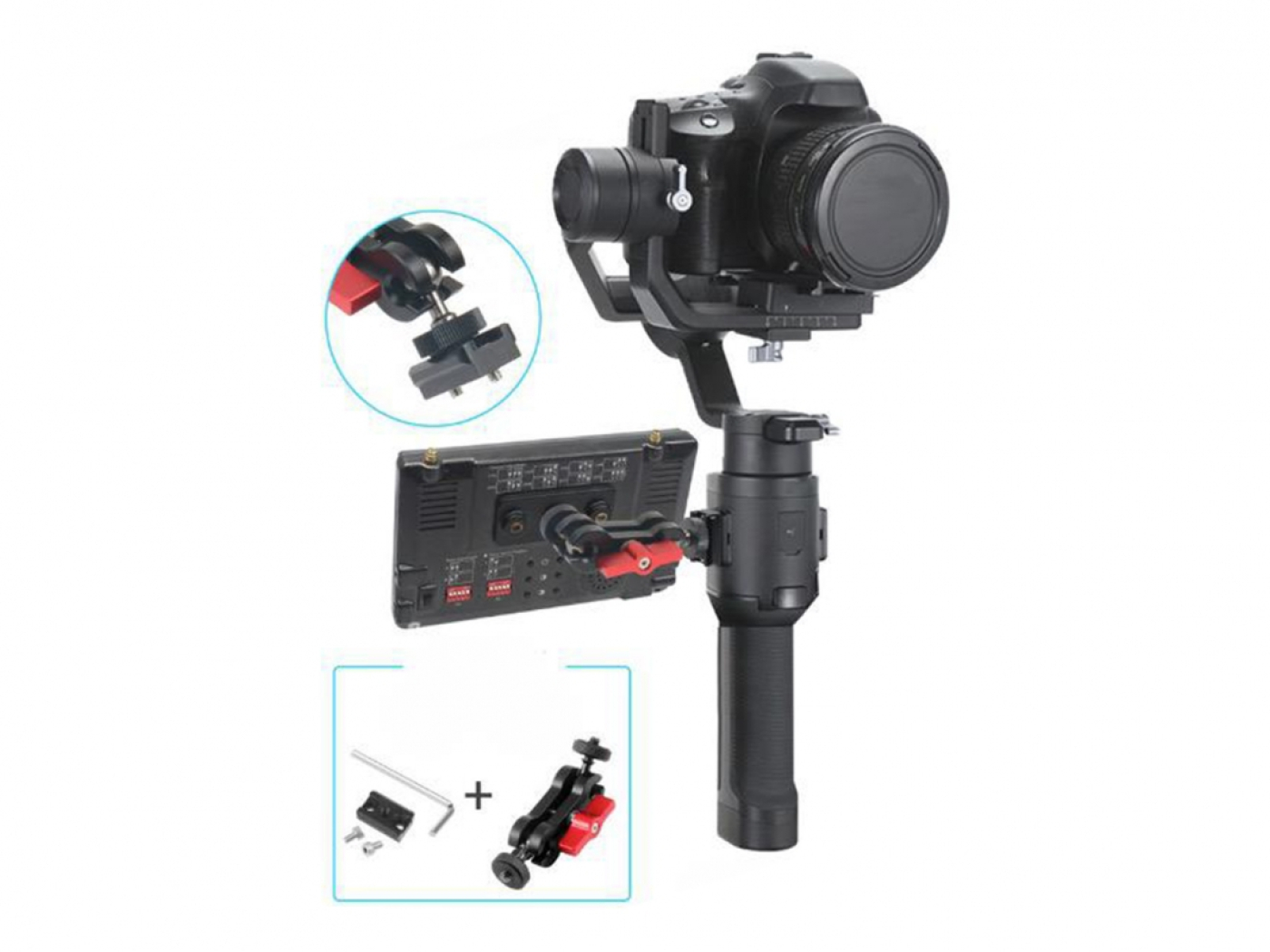 Adaptér z hliníkové slitiny na stabilizátor DJI RS 4 / RS 4 Pro