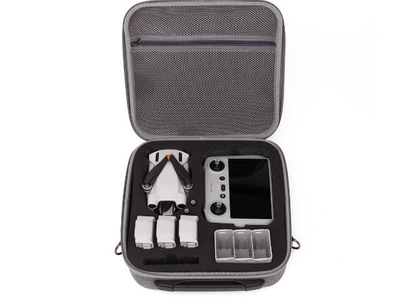 Šedé nylonové pouzdro s popruhem na dron DJI Mini 3 / Mini 3 Pro