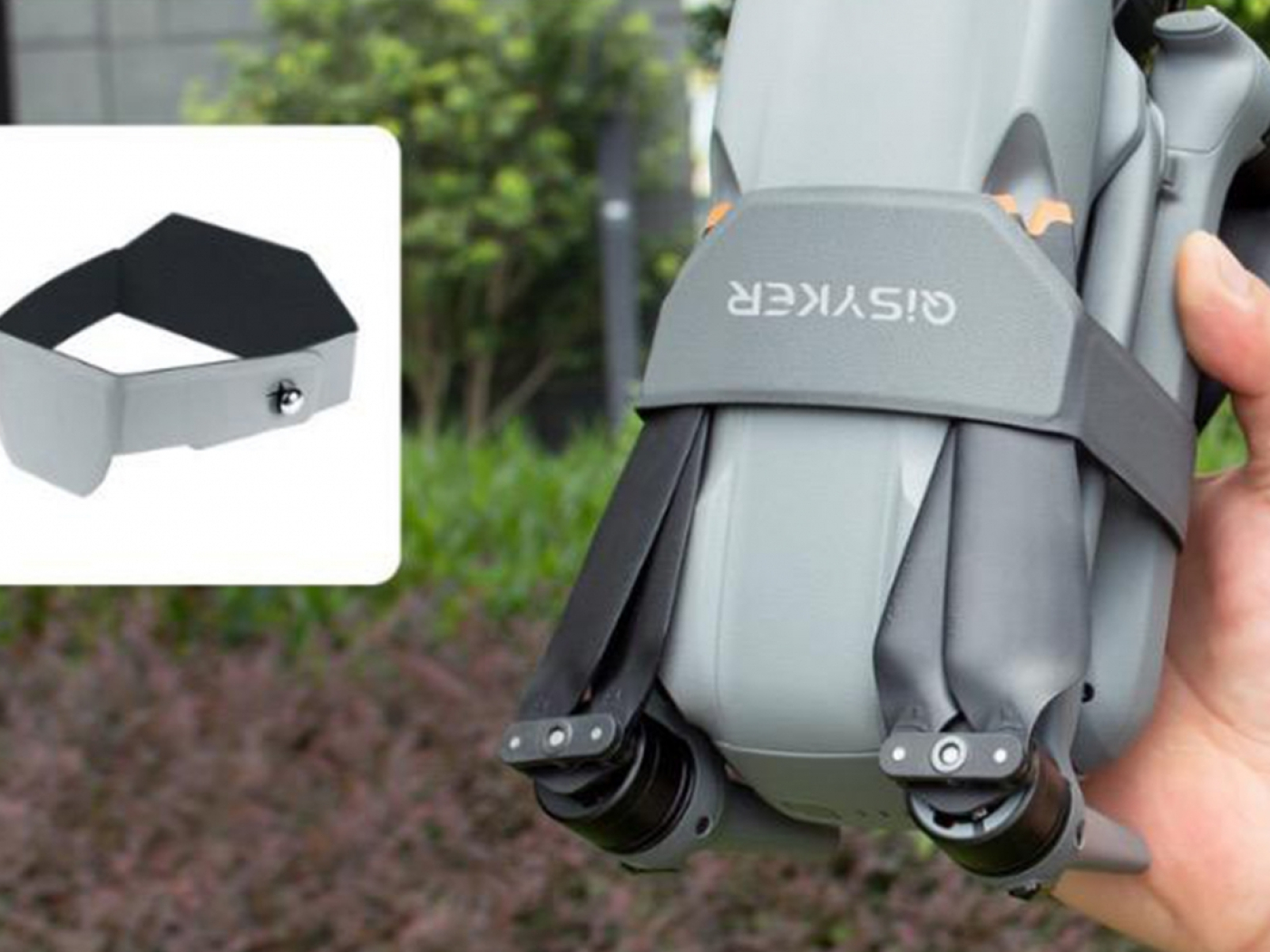 Šedý držák vrtulí na dron DJI Air 3