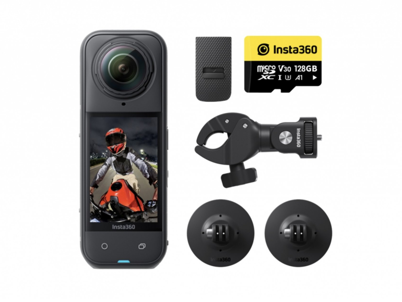 Akční kamera Insta360 X5 Motocyklový balíček