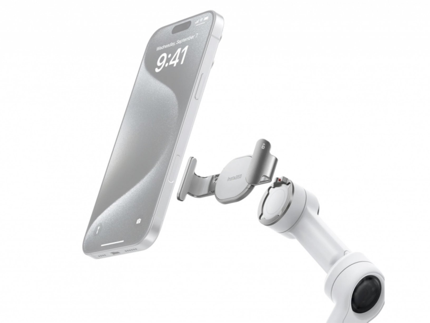 Magnetická svorka na stabilizátor Insta360 Flow 2 Pro (šedá)