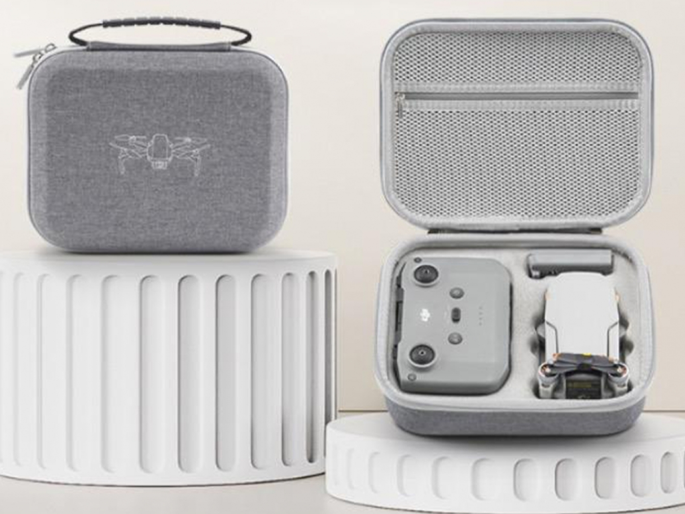 Malé šedé pouzdro na dron DJI Mini 2 / Mini 2 SE / Mini 4K