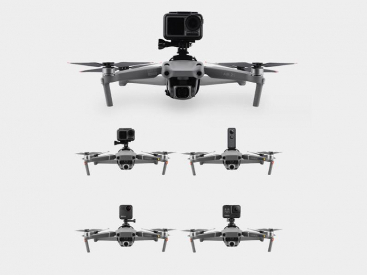 Univerzální adaptér pro připevnění akční kamery na dron