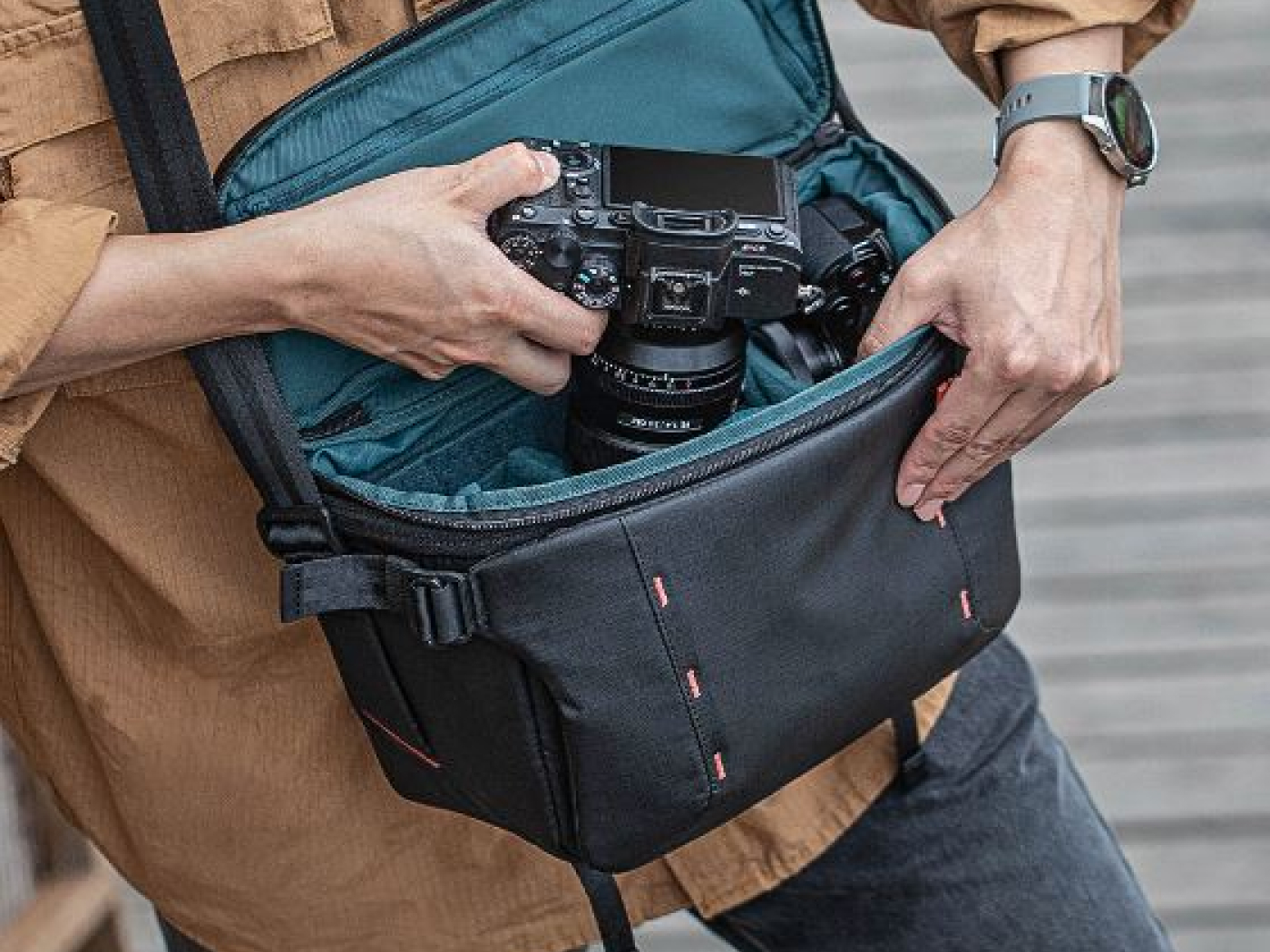 Fotobrašna Pgytech OneMo Sling 11L (Grey Camo)