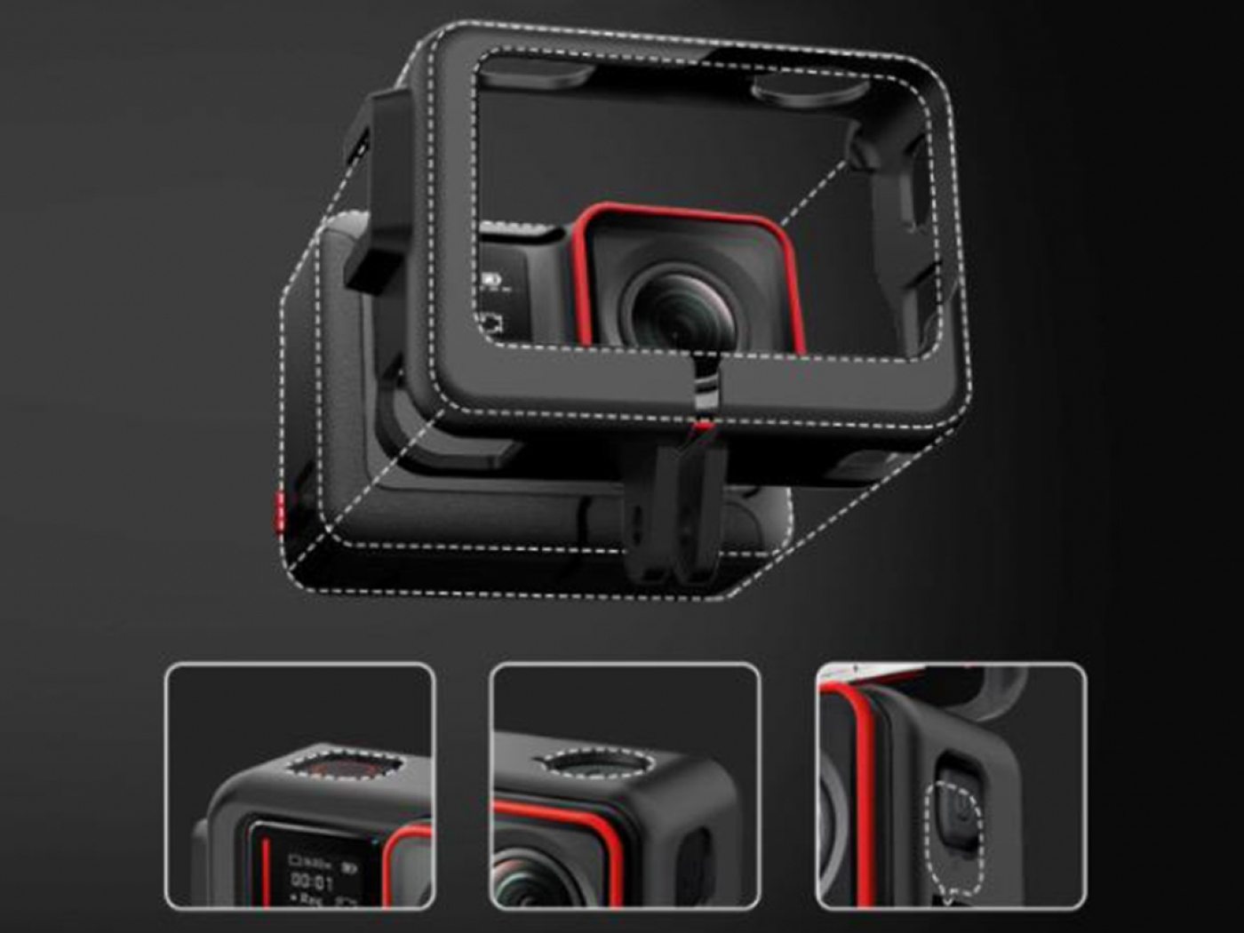 ABS rám na kameru Insta360 Ace Pro