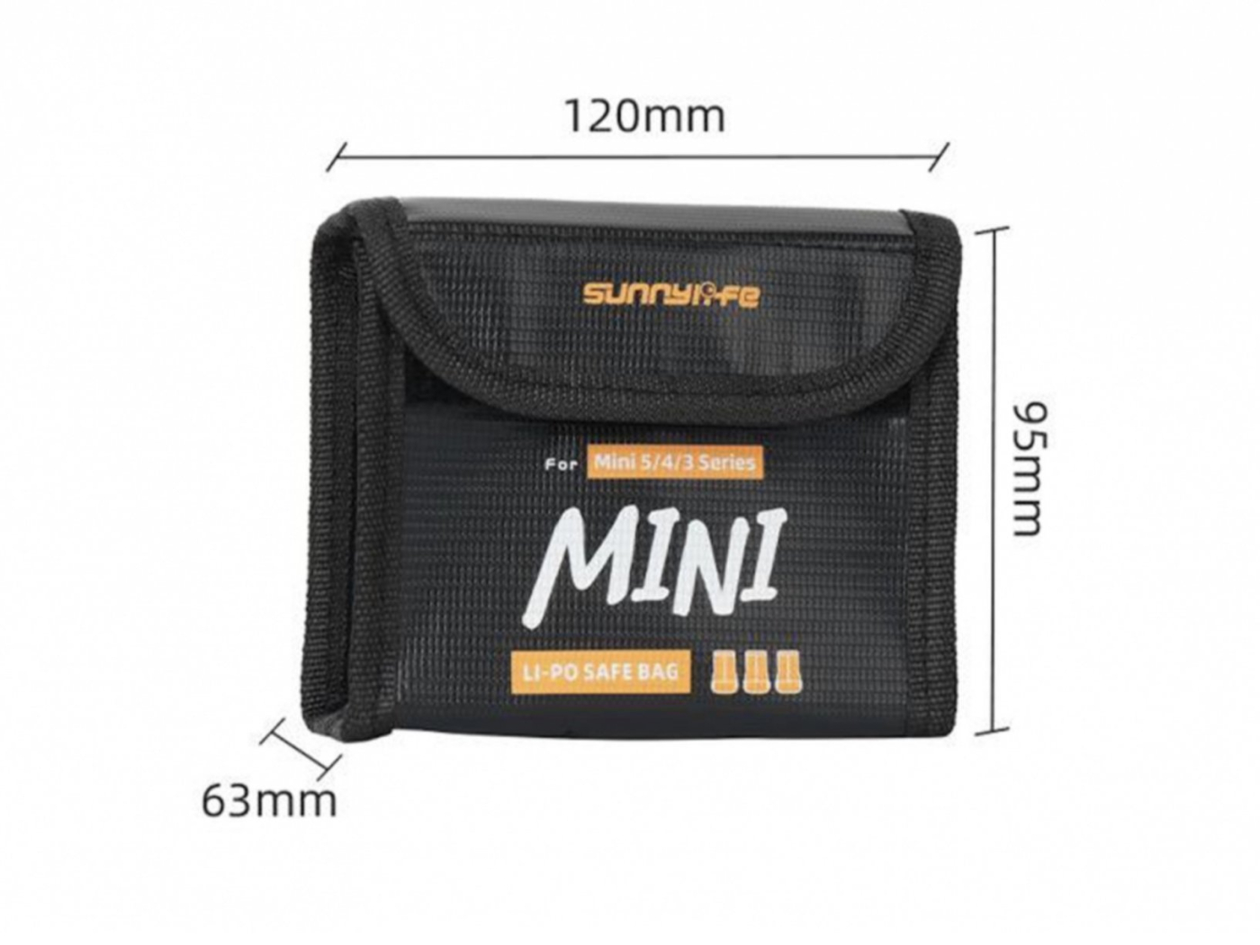 Ohnivzdorný obal na 3 baterie DJI Mini 5 Pro