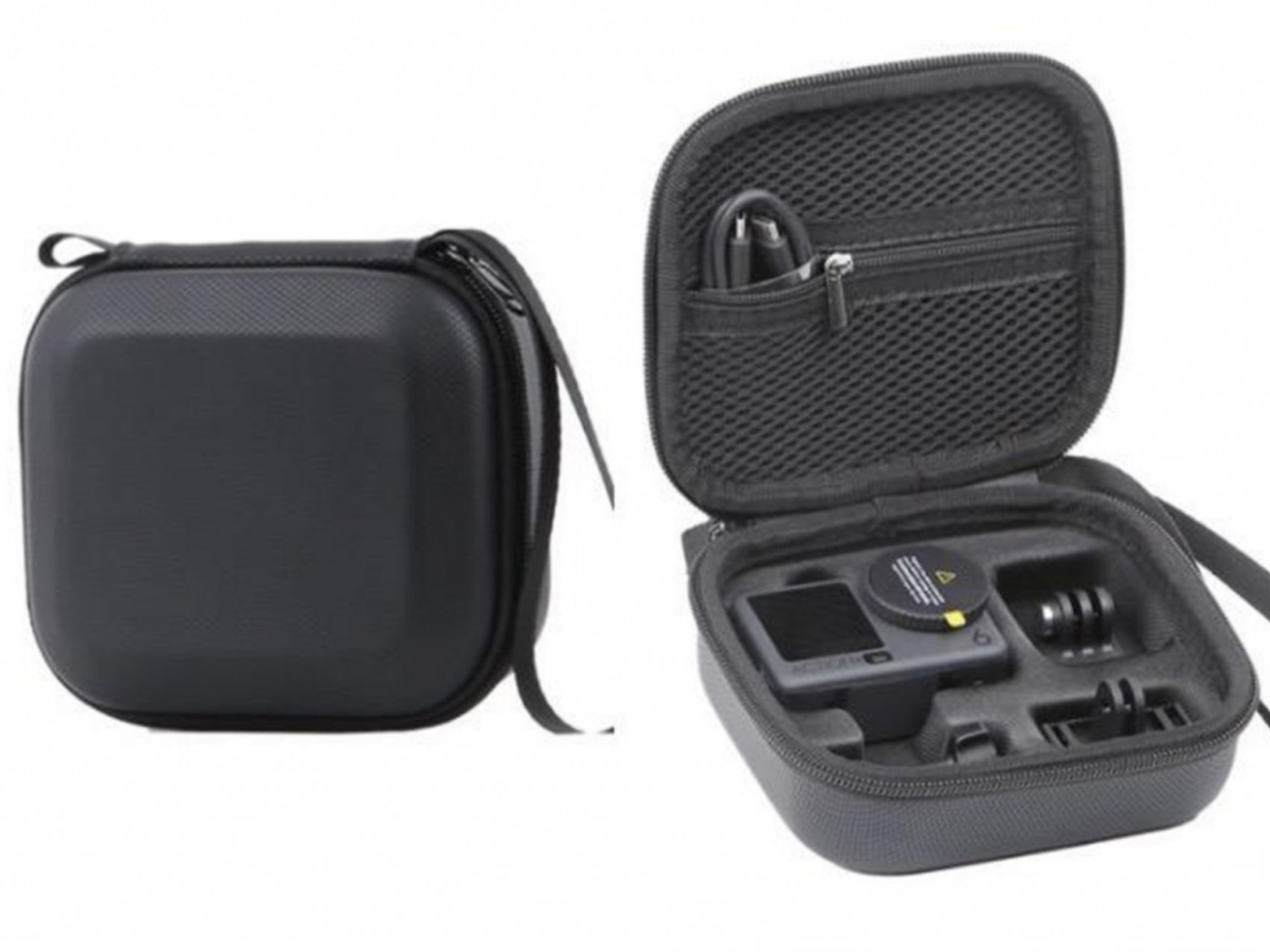 Černé PU pouzdro pro akční kameru DJI Osmo Action 6