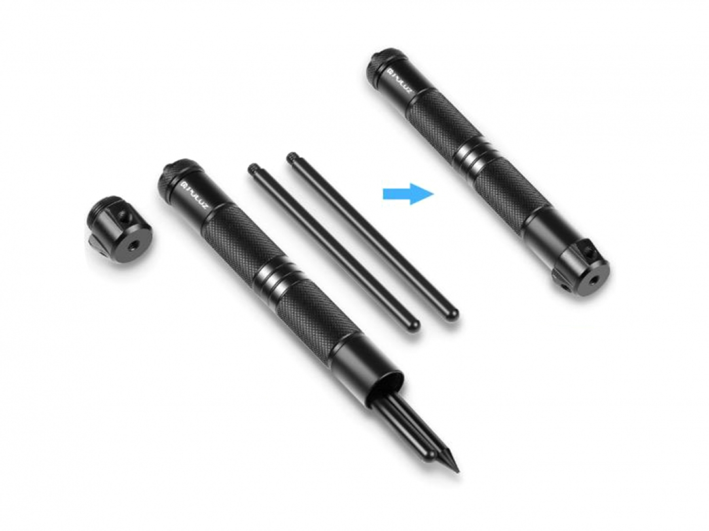 Stativ s hrotem z hliníkové slitiny na akční kameru