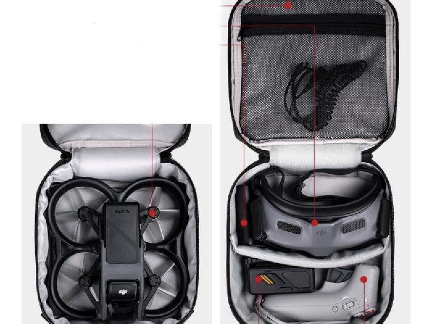 Černé mini pouzdro na dron DJI Avata