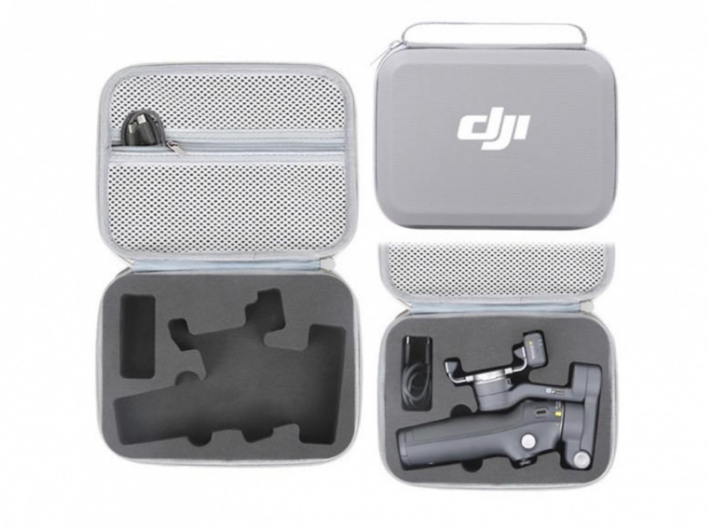 PU úložné pouzdro pro stabilizátor DJI Osmo Mobile 8 - šedé