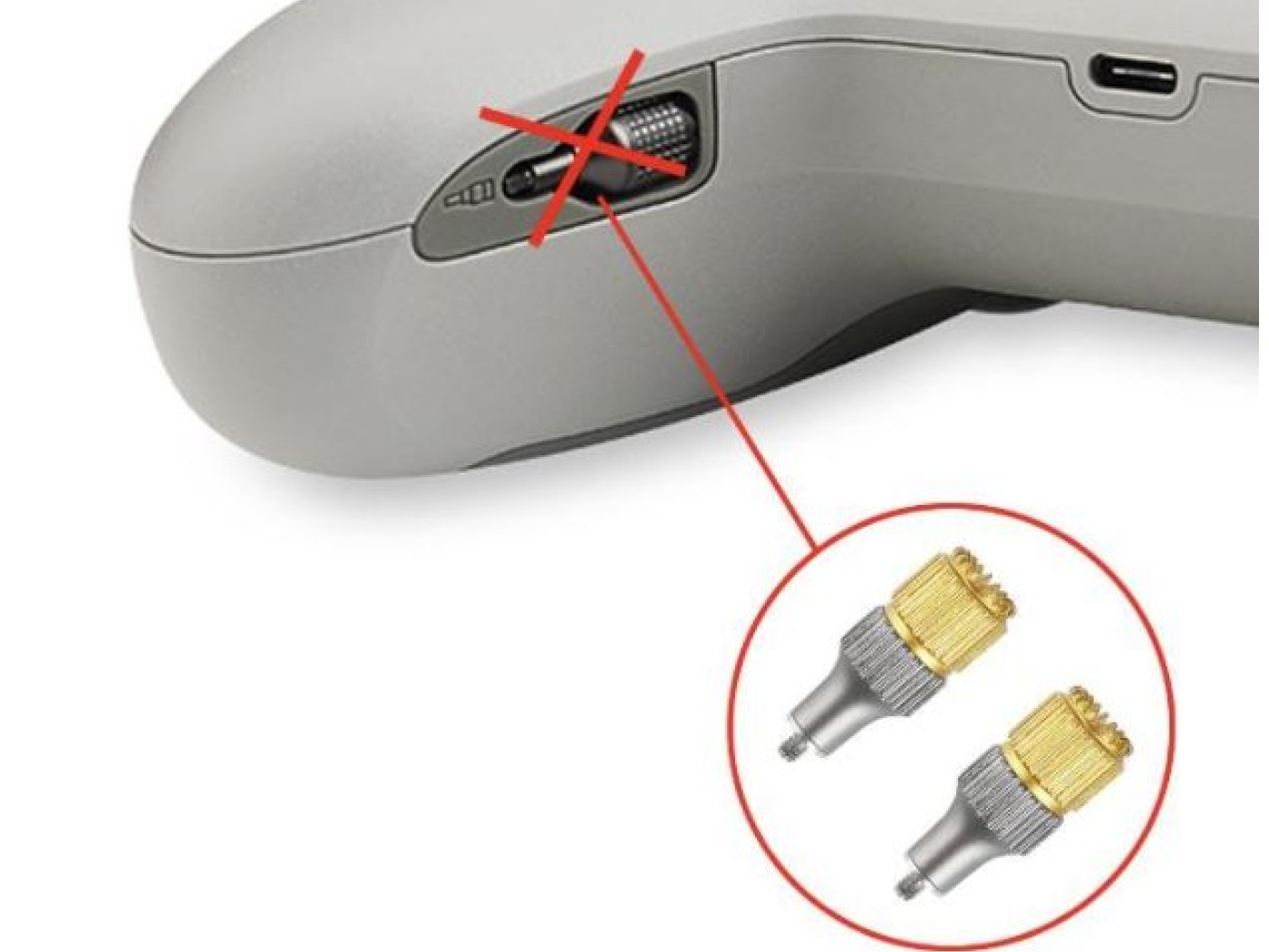Nastavitelné kniply na ovladač DJI FPV závodního dronu
