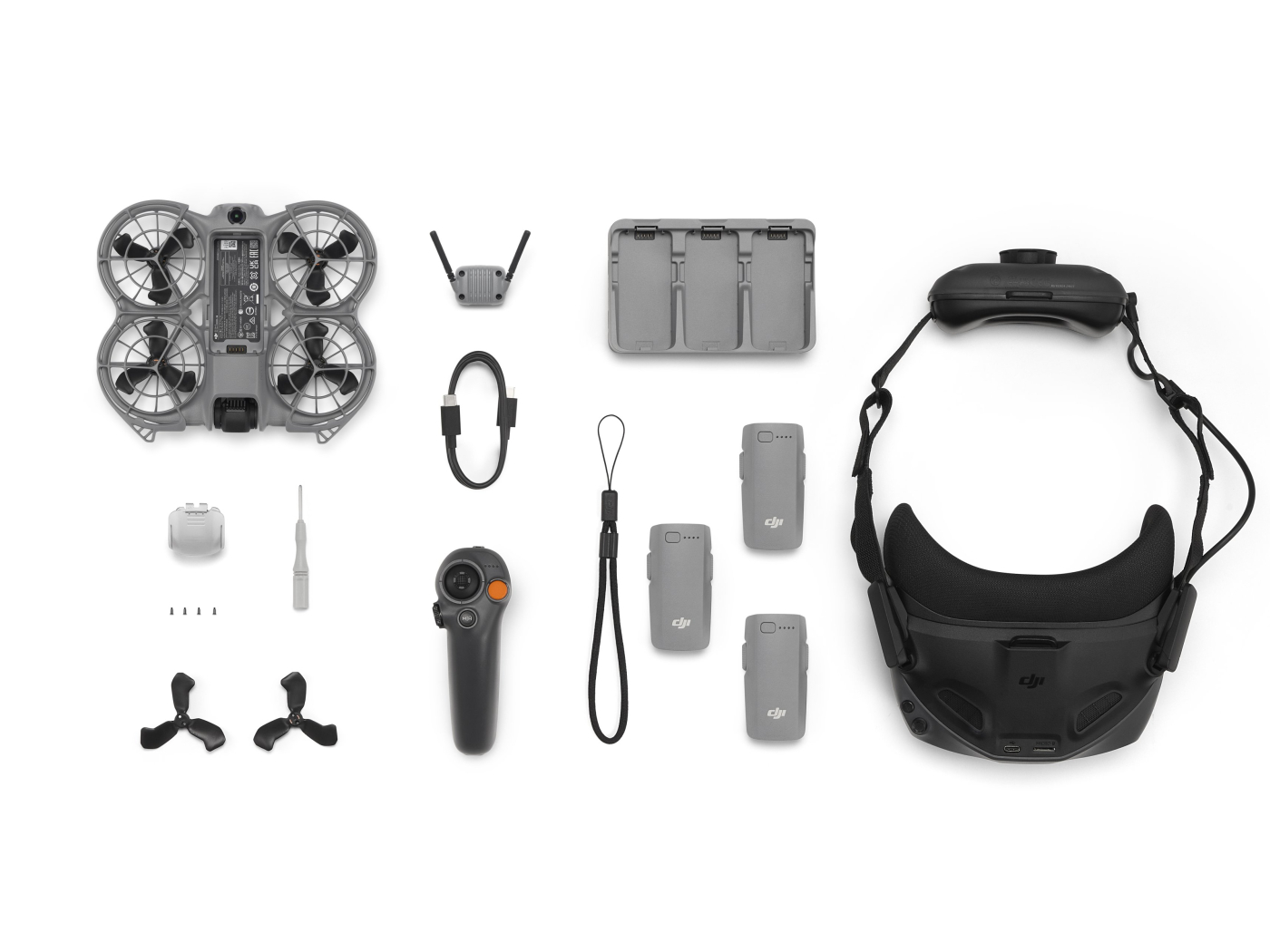 DRON DJI Neo 2 Motion Combo obsah balení DRONPRO