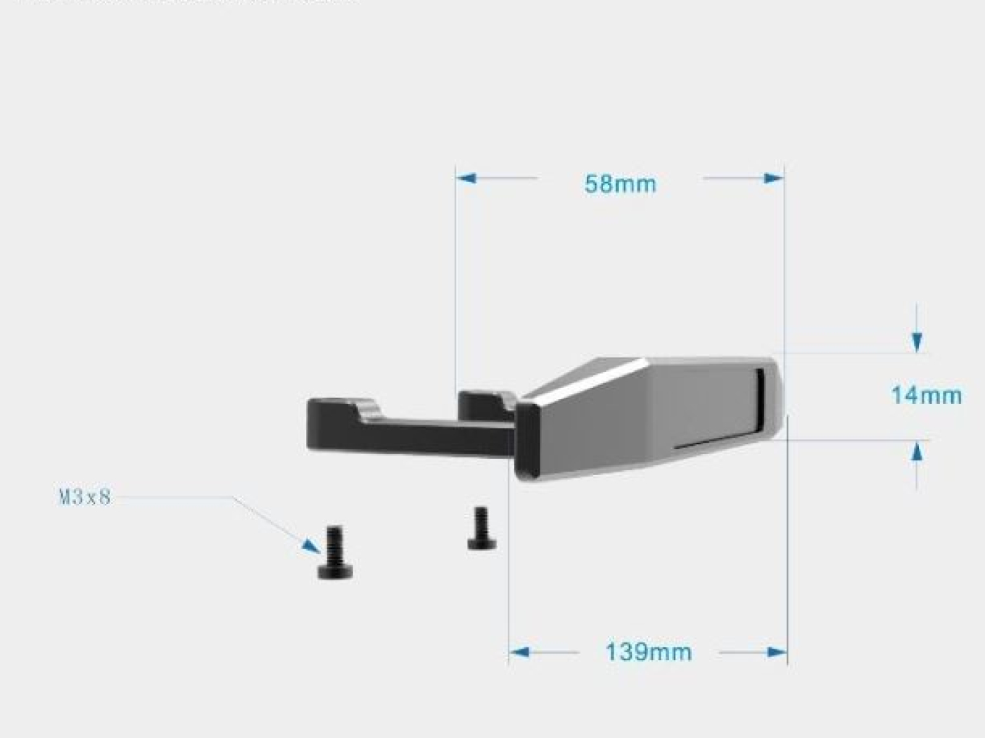 Zadní hliníkový nárazník na DJI RoboMaster S1