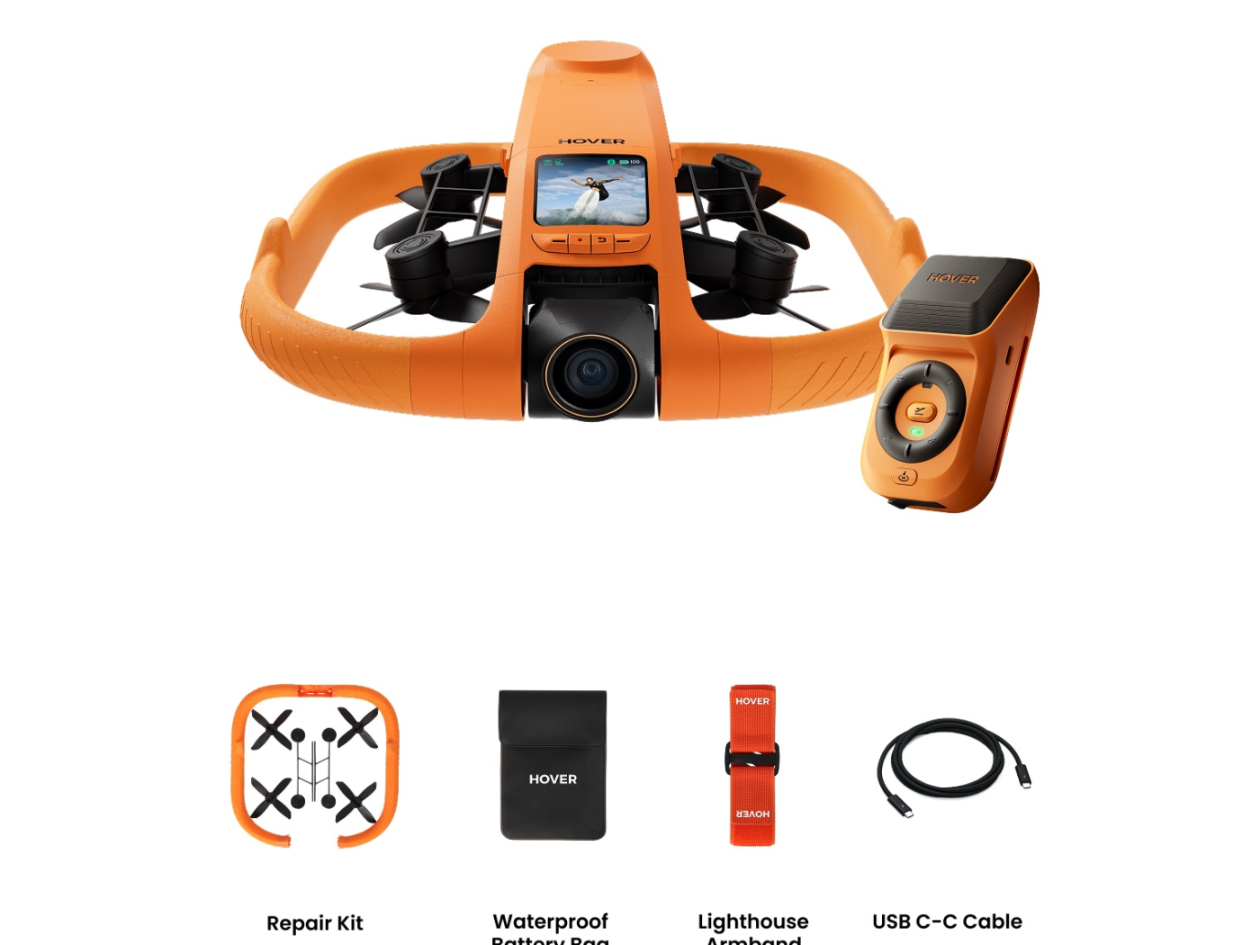 HOVERAir AQUA Standard obsah balení.jpeg