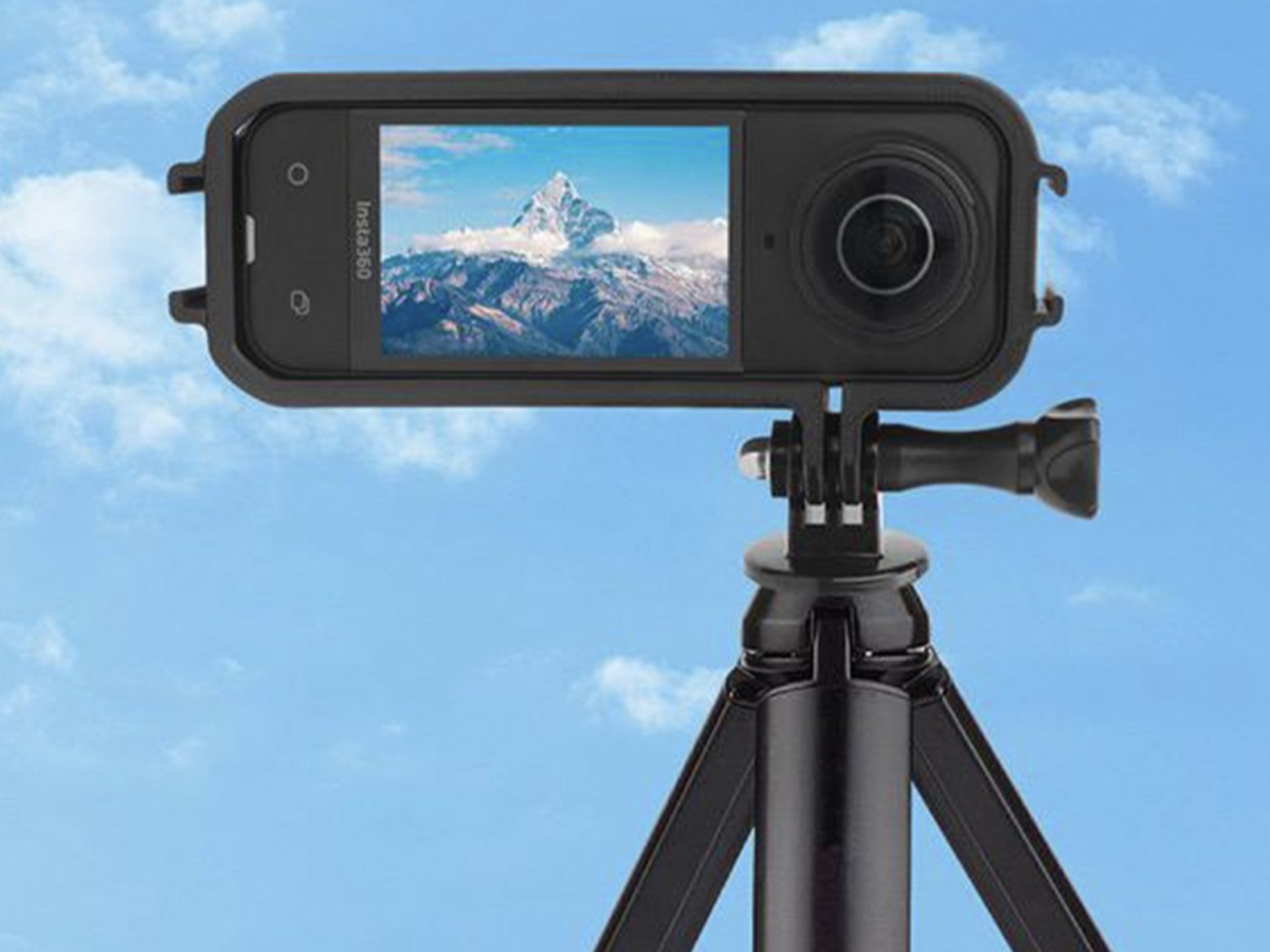 Plastový horizontální rámeček pro akční kameru Insta360 X5