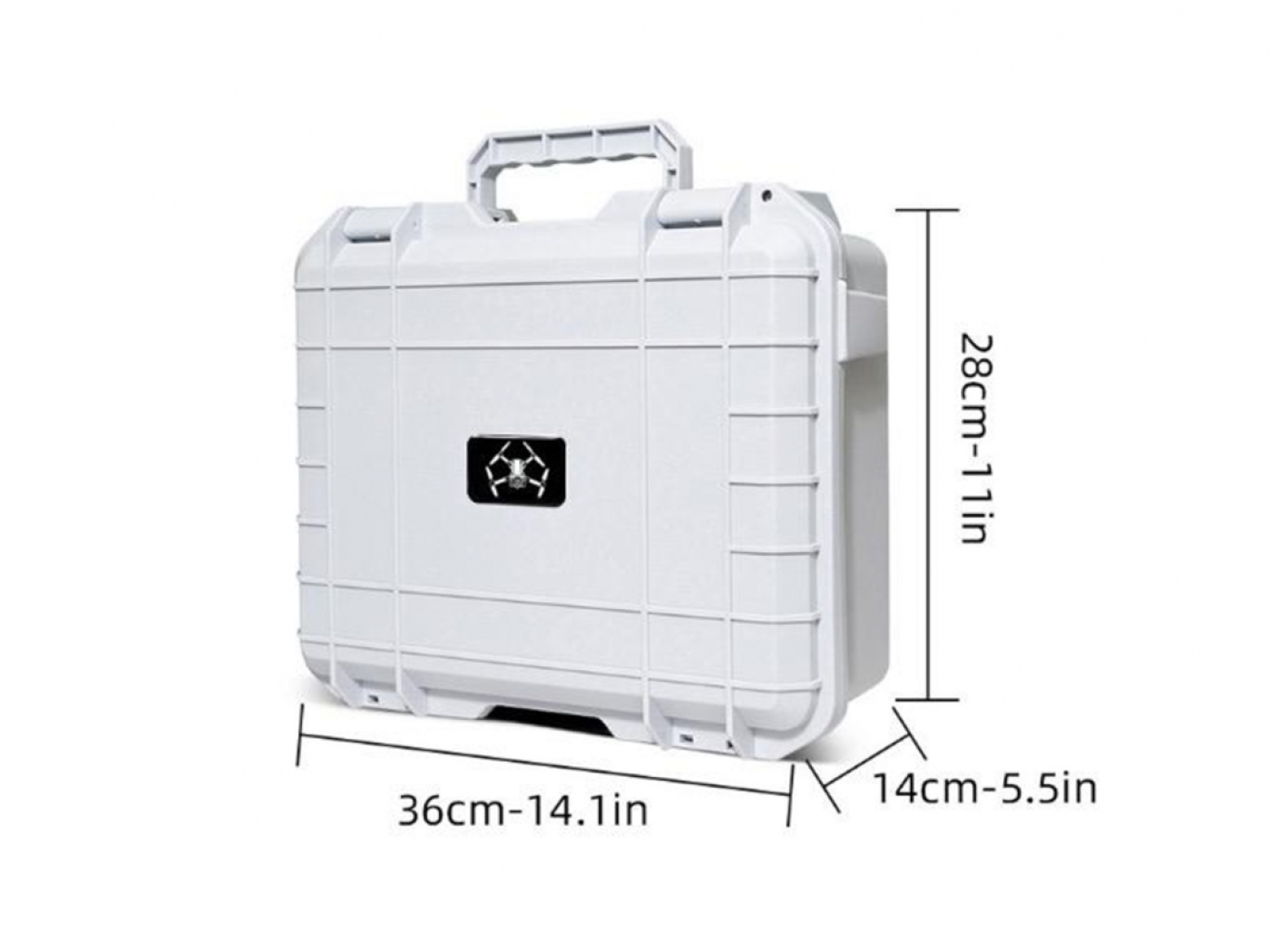 Bílý odolný kufr na dron DJI Neo + RC Motion 3