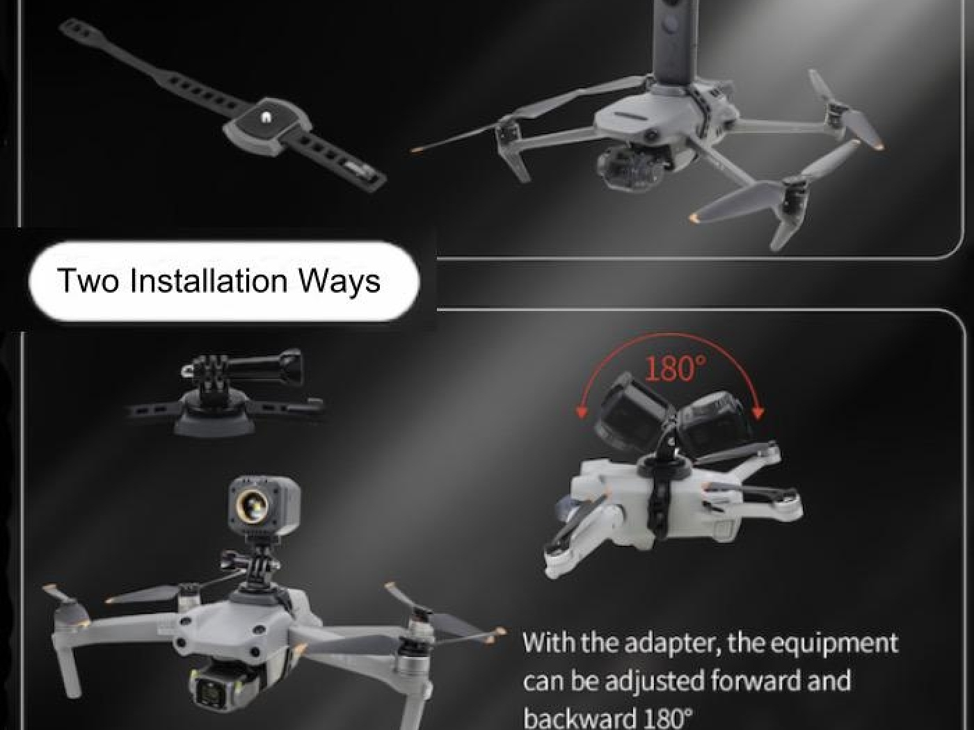 Univerzální držák akční kamery na dron