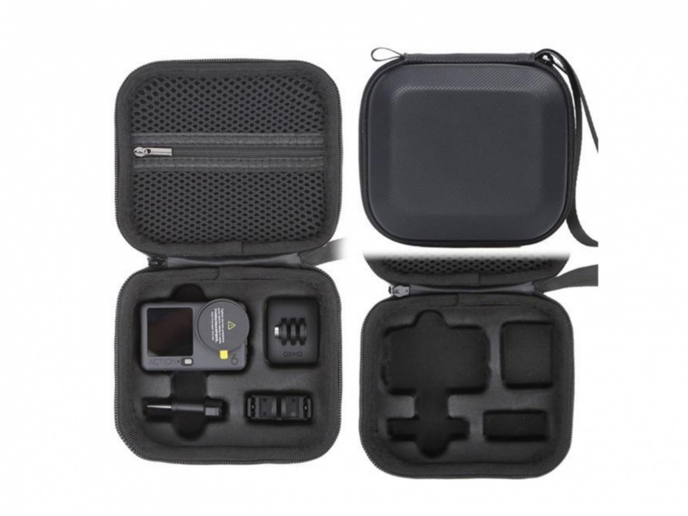Černé PU pouzdro pro akční kameru DJI Osmo Action 6