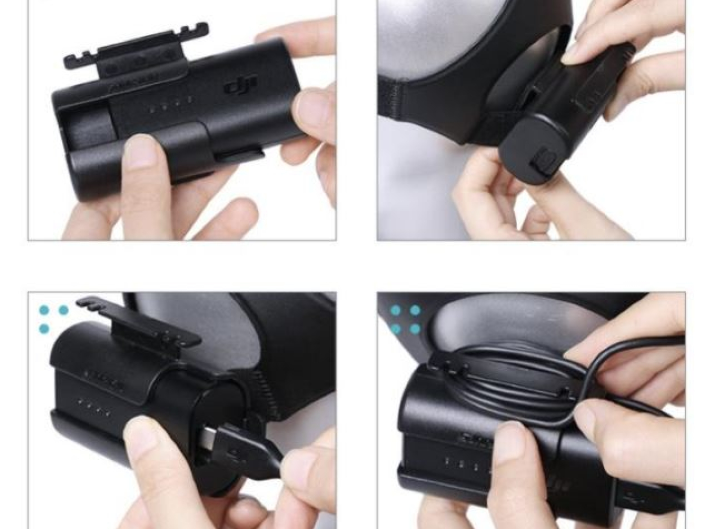 Držák baterie a kabelu DJI FPV Goggles V2