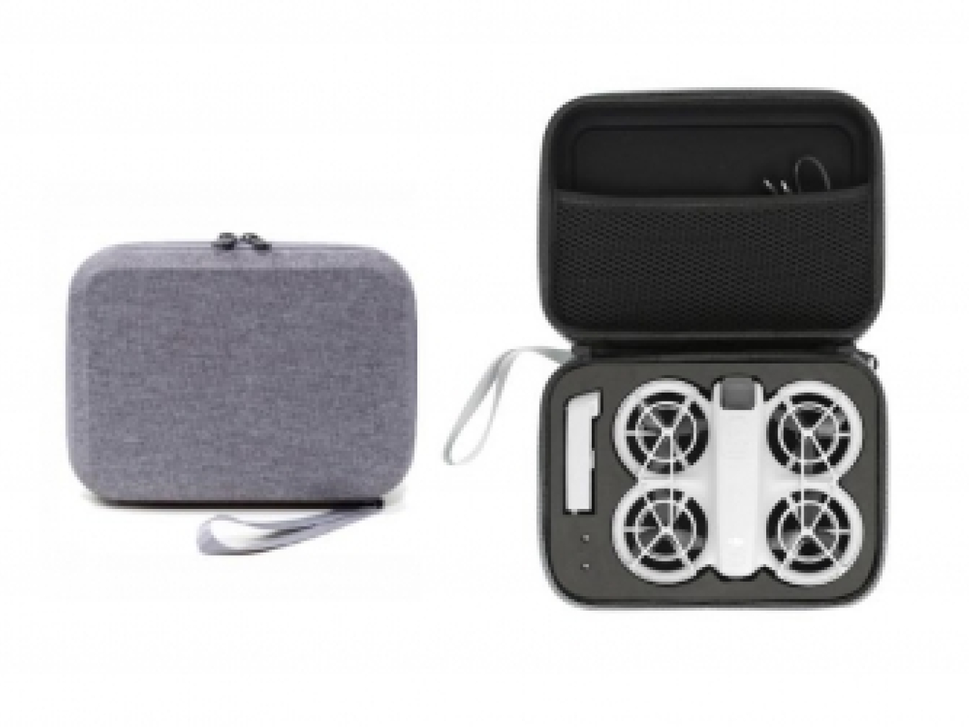 Malé šedé pouzdro na dron DJI Neo