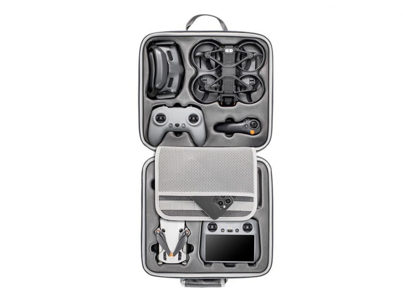 Dvouvrstvé pouzdro na dron DJI Avata 2 a DJI Mini 4 Pro