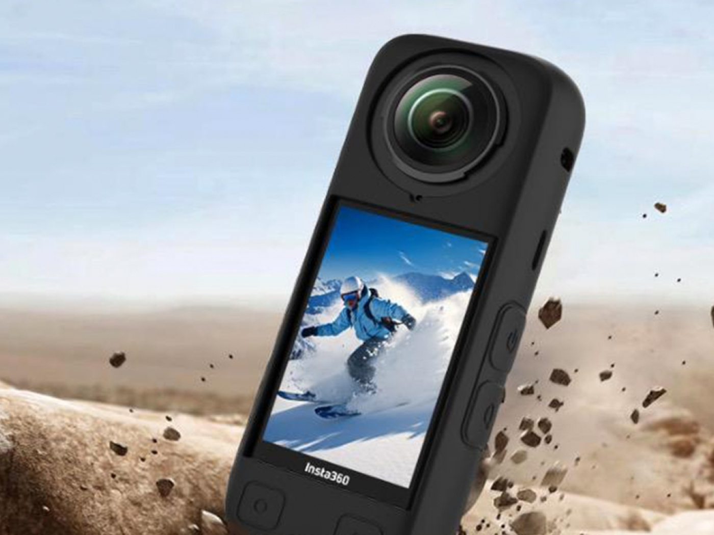 Černý silikonový kryt na kameru Insta360 X4