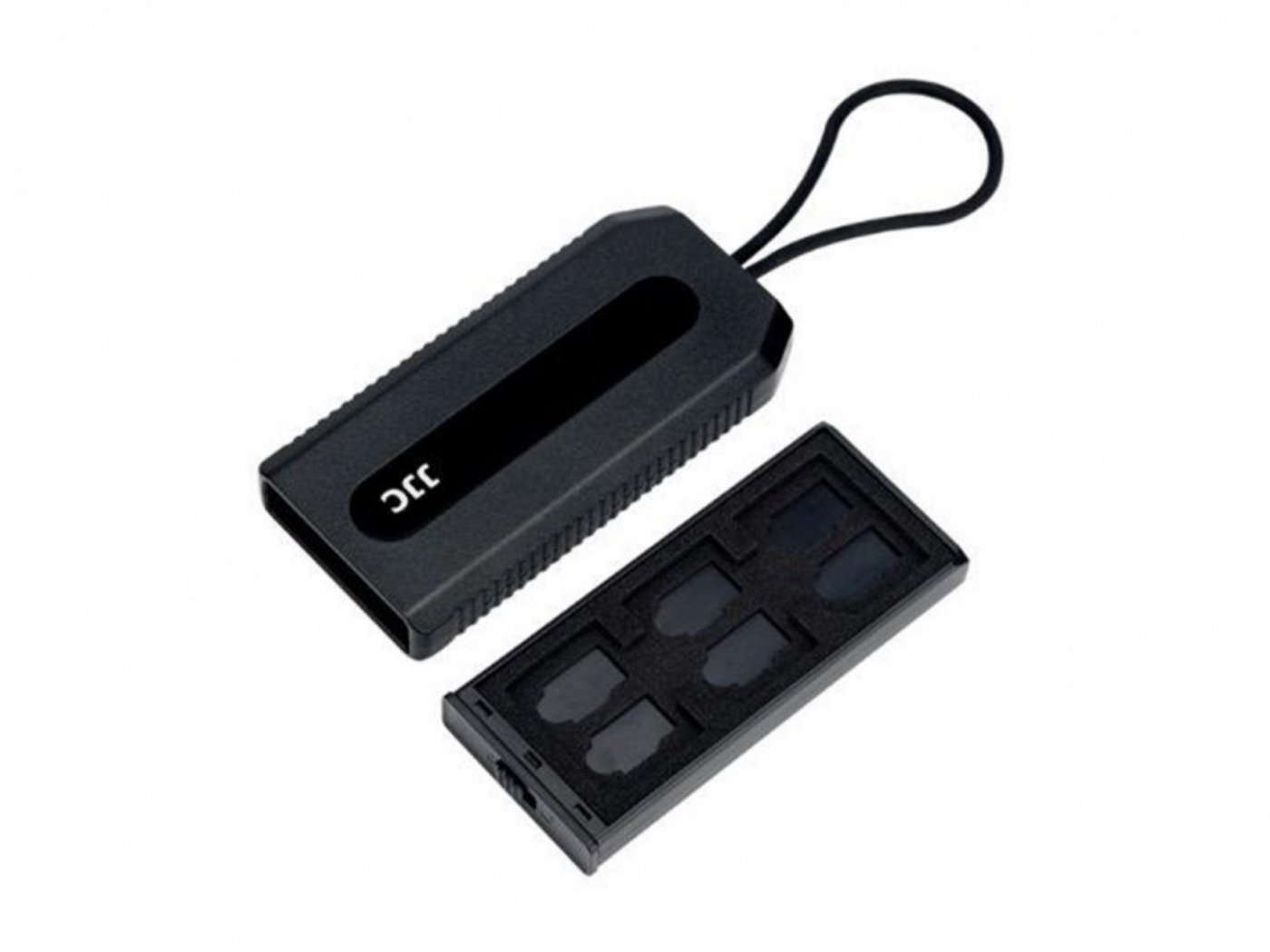 Dvojstranný úložný box na paměťové karty (6 SD + 12 MicroSD)