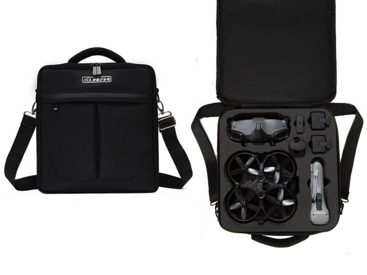 Černé pouzdro na dron dron DJI Avata a Goggles 2