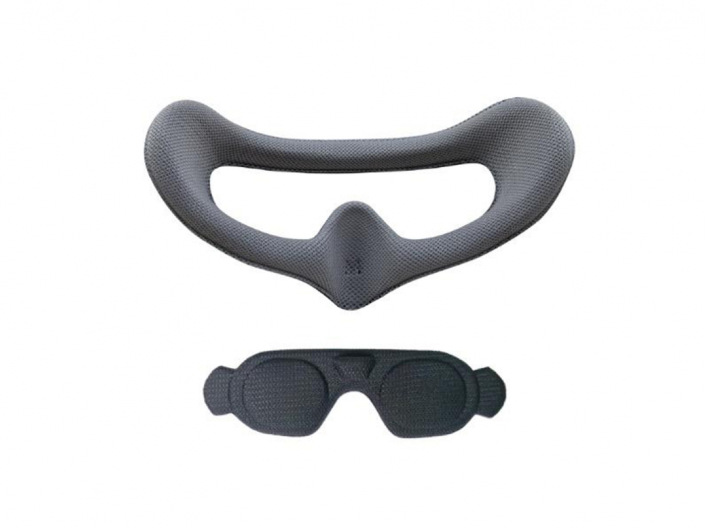 Šedé pěnové polstrování a ochrana čoček na DJI Goggles 3