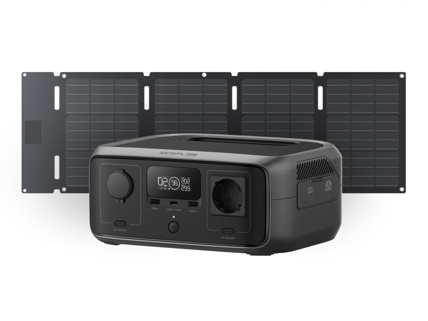 Nabíjecí stanice EcoFlow River 3 UPS + 45W solární panel (Typ-C) - Hard Bundle