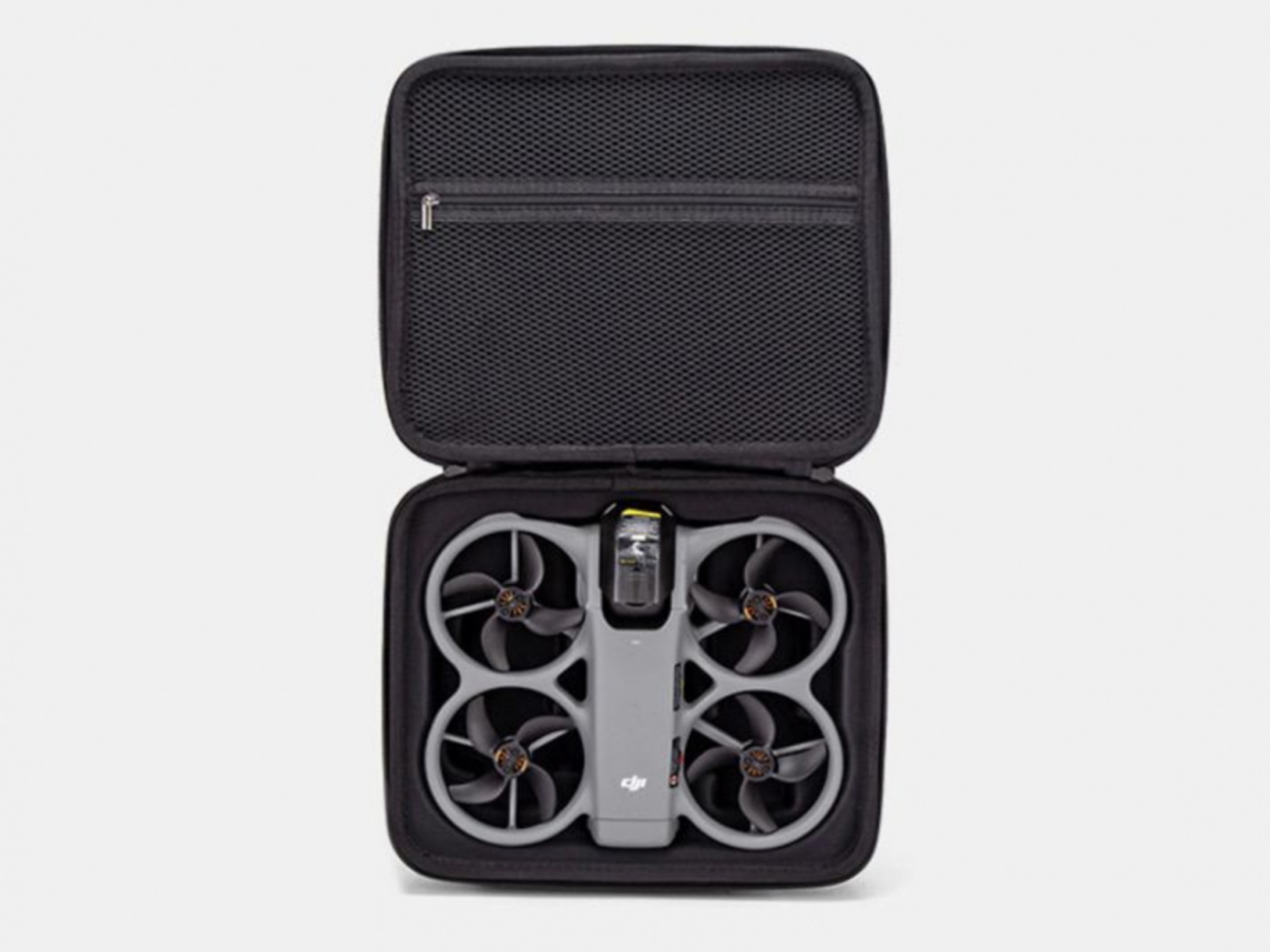 Dvouvrstvé PU pouzdro pro dron DJI Avata 360 (černé) ze předu.jpeg