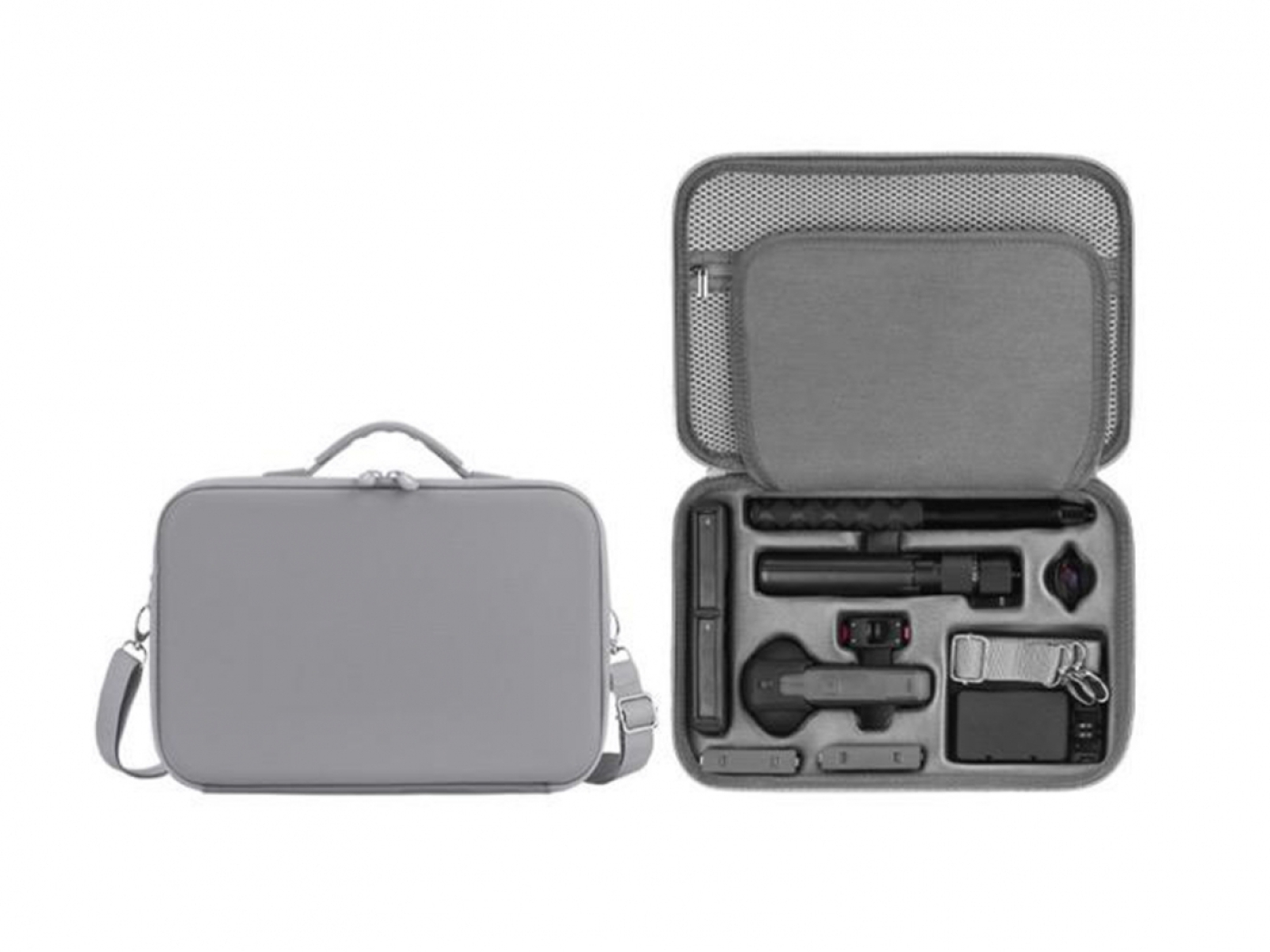 Velké ramenní pouzdro z PU pro akční kameru Insta360 X5