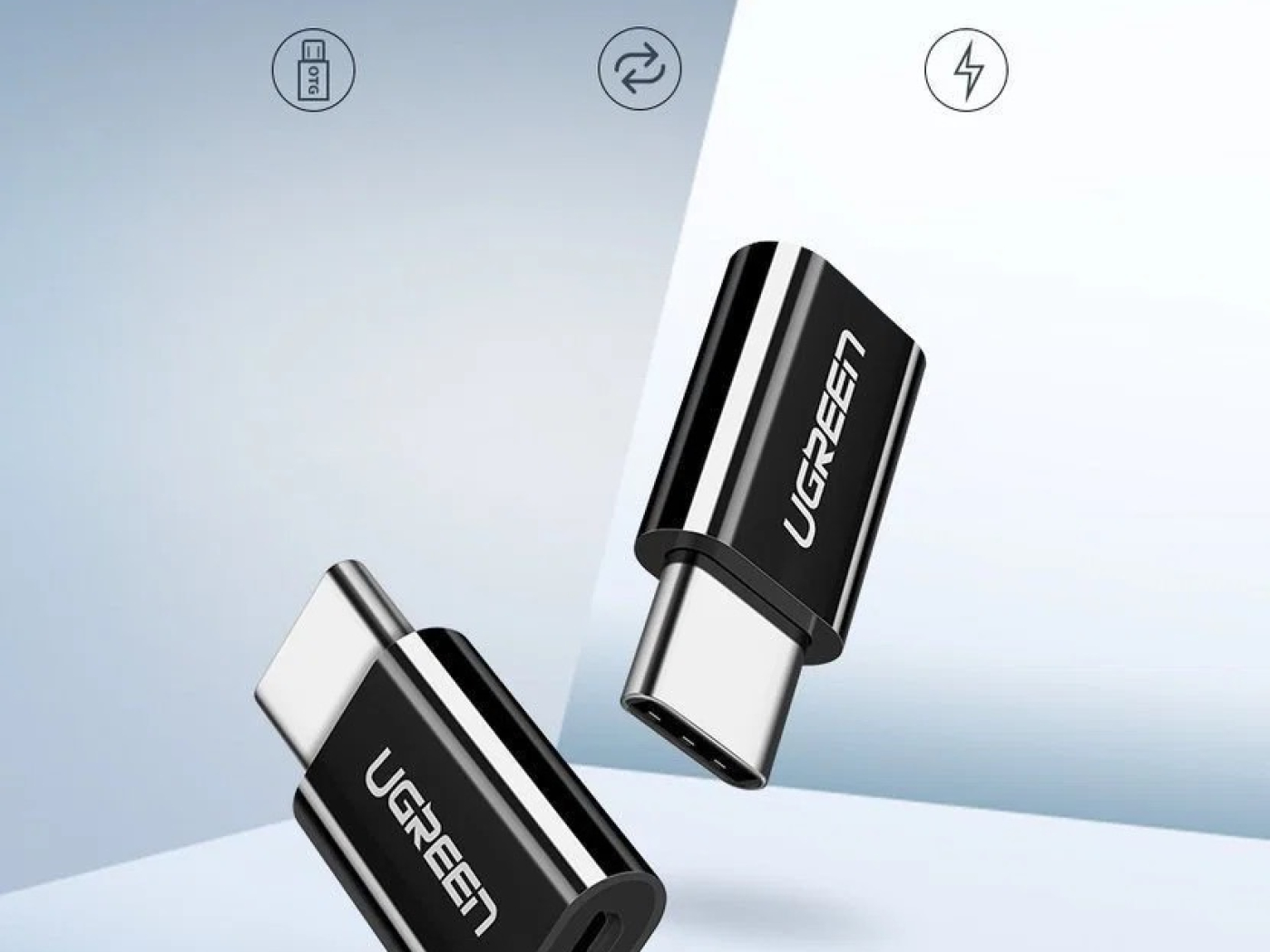 UGREEN Adapter USB-C na micro USB detail.jpg