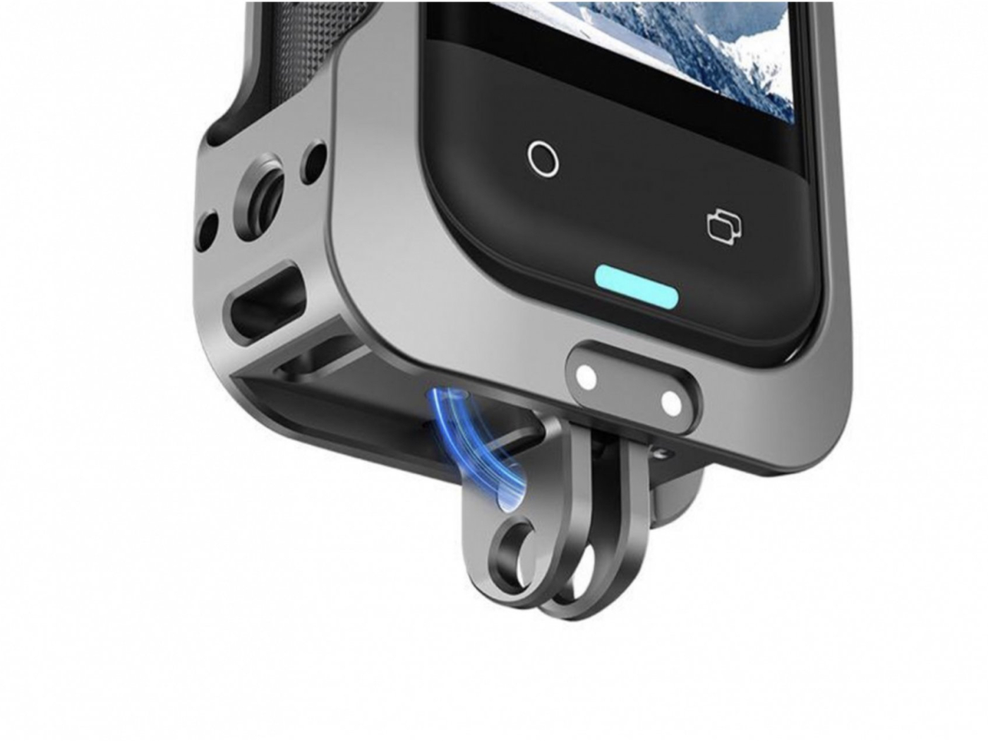 Vertikálně-horizontální rámeček s pěnou pro potlačení hluku pro Insta360 X5