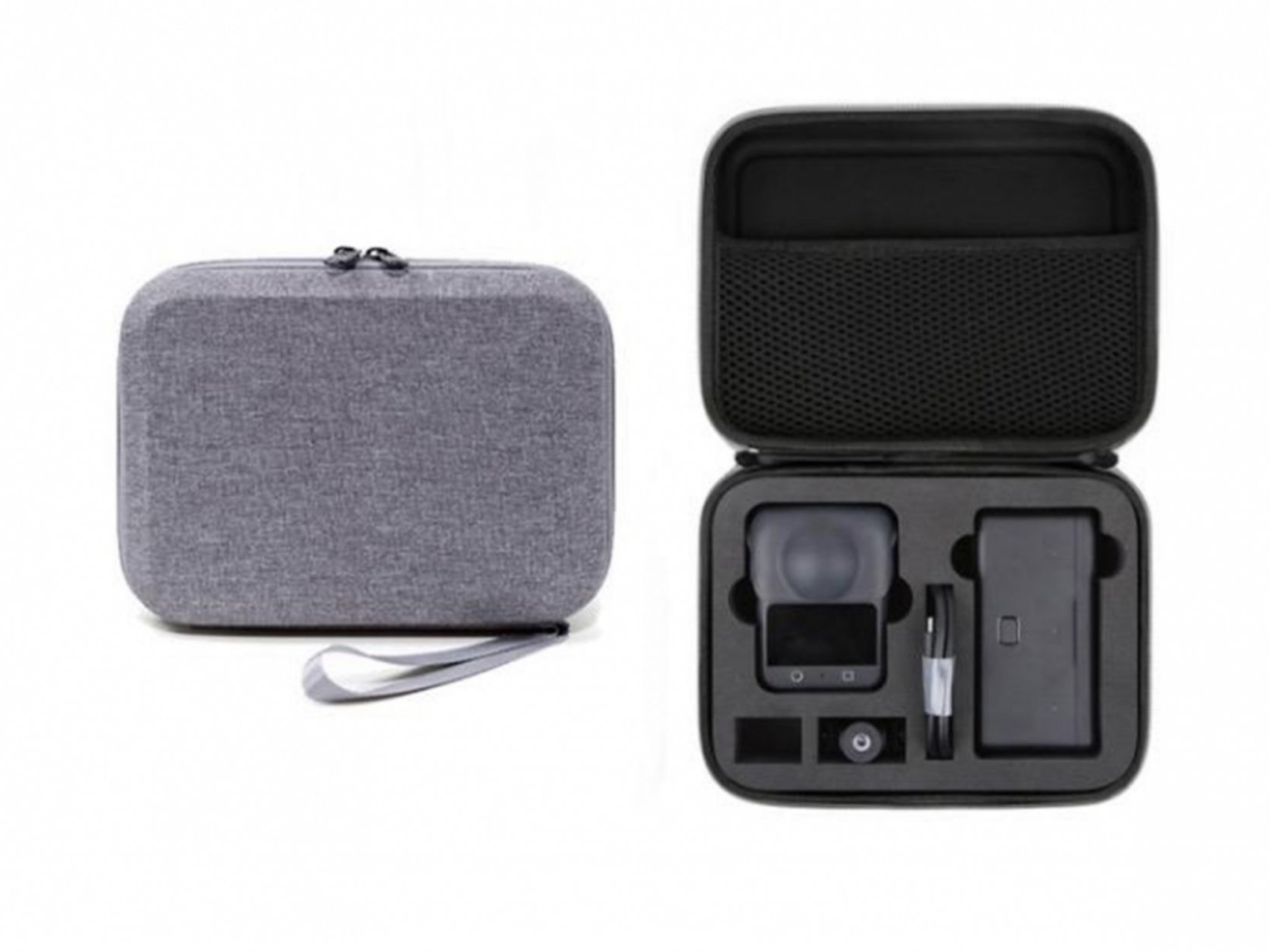 Šedé nylonové pouzdro pro kameru DJI Osmo 360