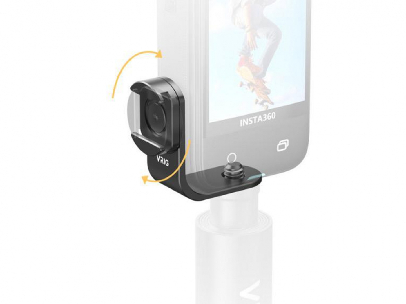 Otočný držák DJI Mic 2 pro akční kamery Insta360 X5 / Insta360X4