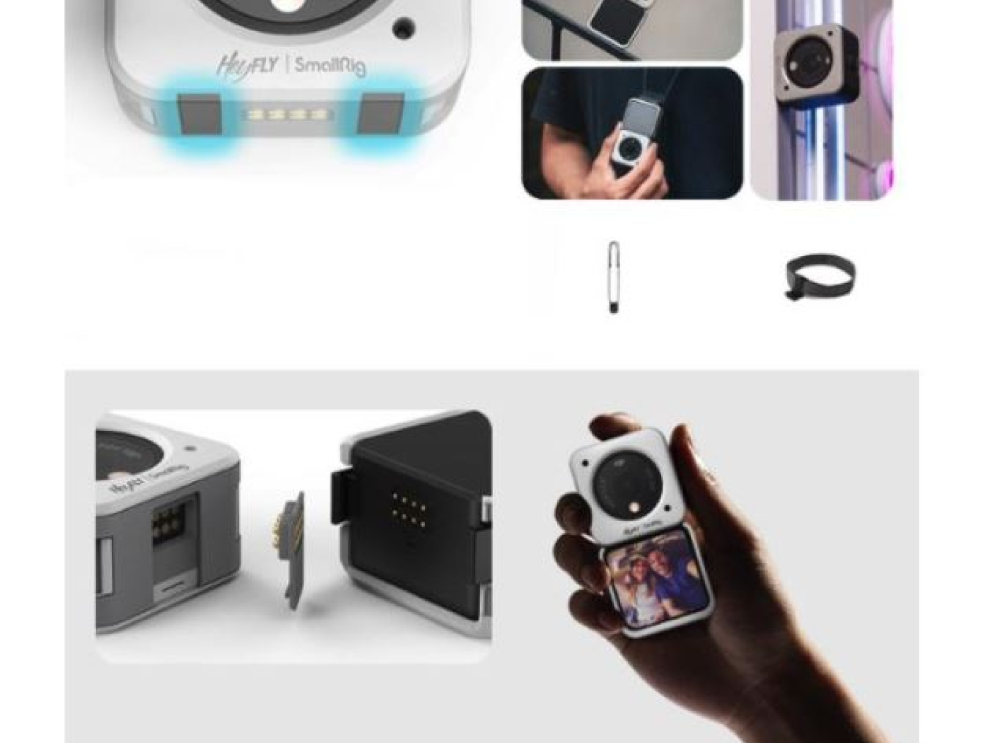 Bílý magnetický kryt na DJI Action 2