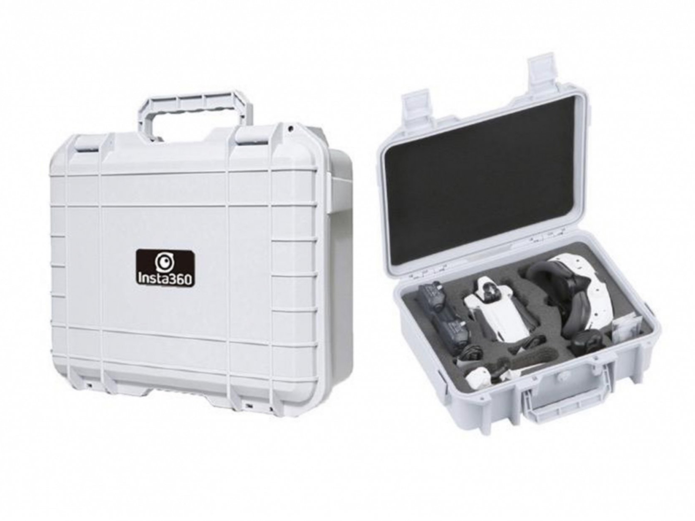 Bílé protivýbuchové pouzdro s ramenním popruhem pro dron Antigravity A1