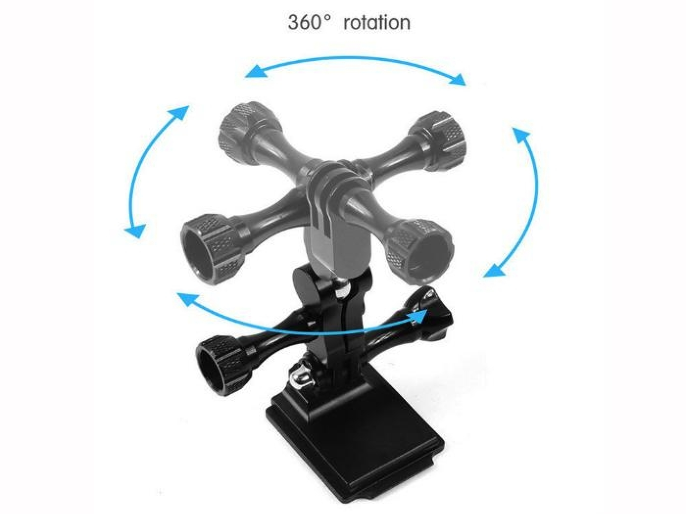 360° dvojitý adaptér pro akční kameru