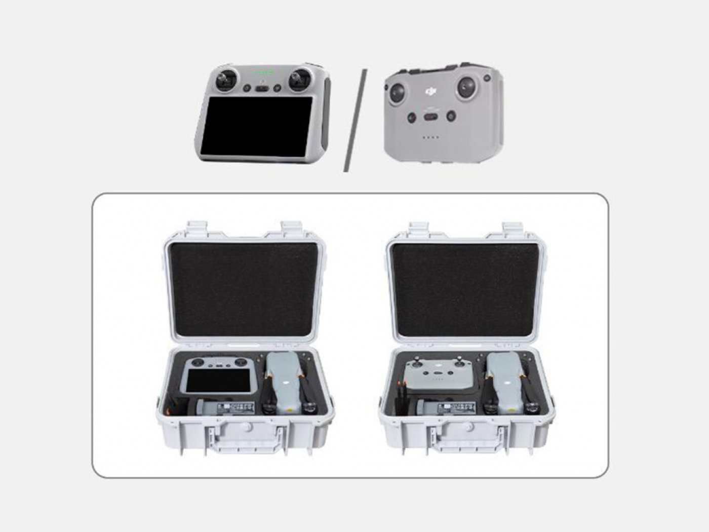 Bílý odolný kufr na dron DJI Air 3